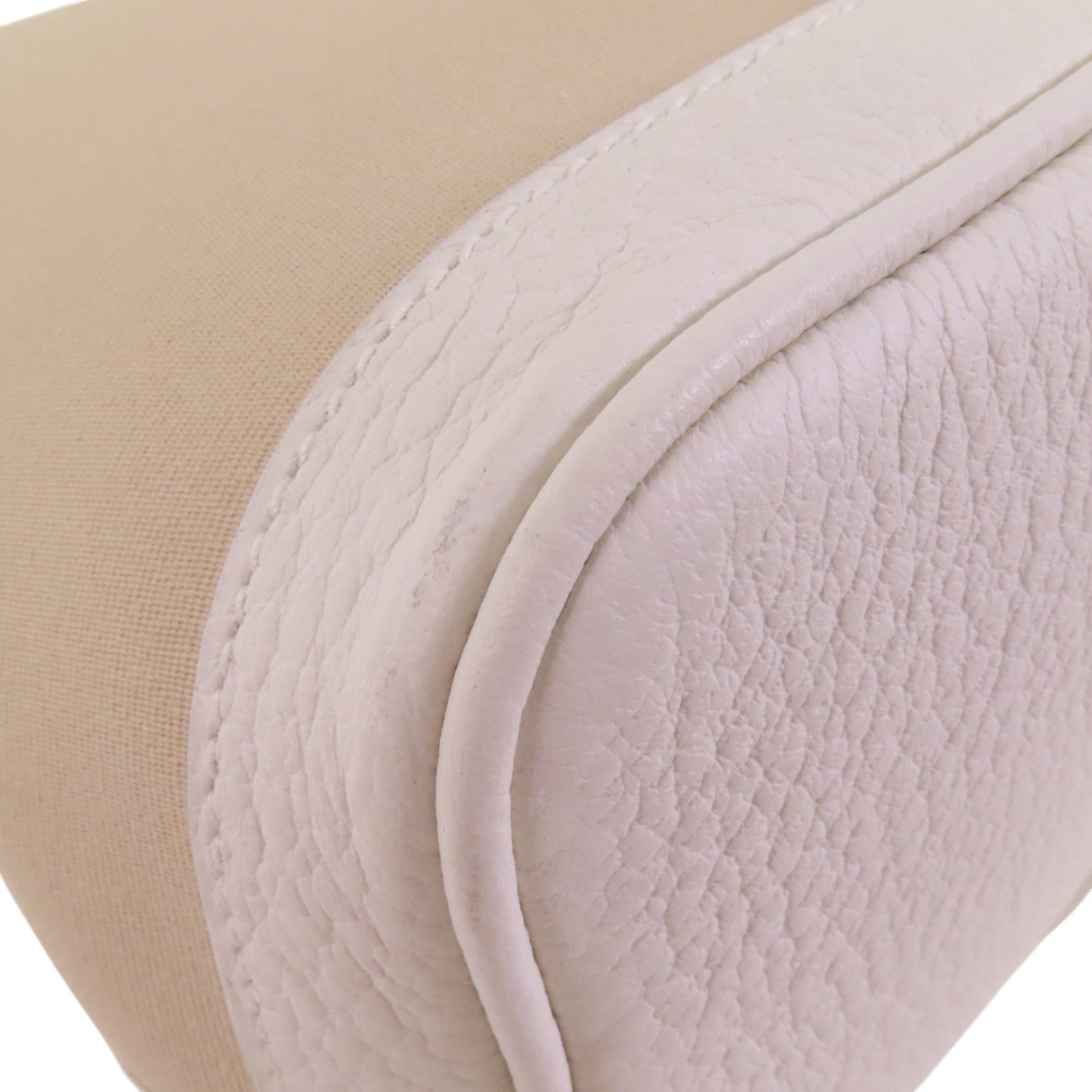 HERMES Negonda皮革/Canvas Garden Party TPM銀扣手挽袋