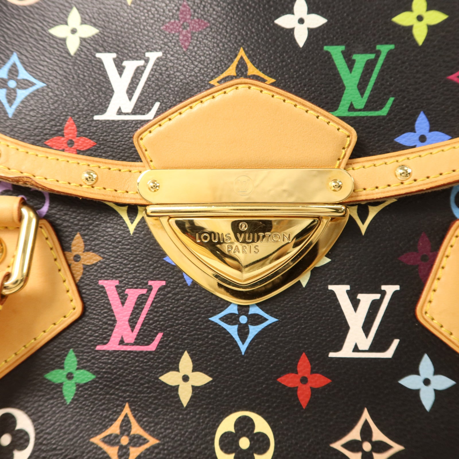 LOUIS VUITTON Monogram Multicolore Beverly GM金扣肩背袋