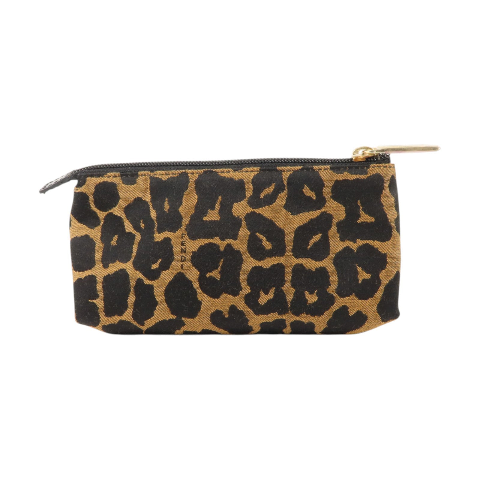 FENDI 帆布Vintage Cosmetic Pouch金扣小袋