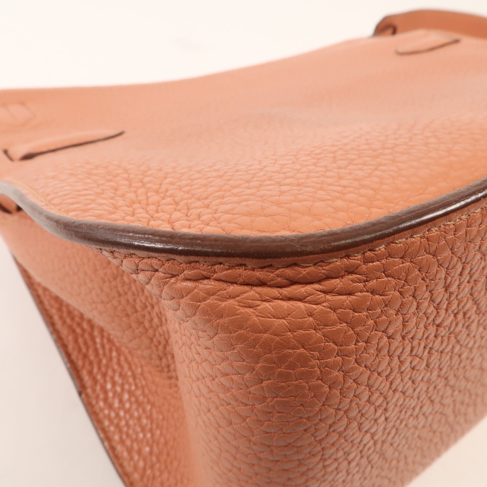 HERMES Clemence皮革Jypsiere 28銀扣肩背袋