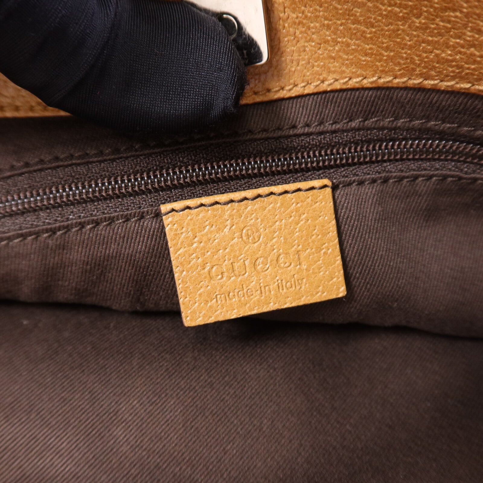 GUCCI 帆布Shoulder Bag銀扣肩背袋