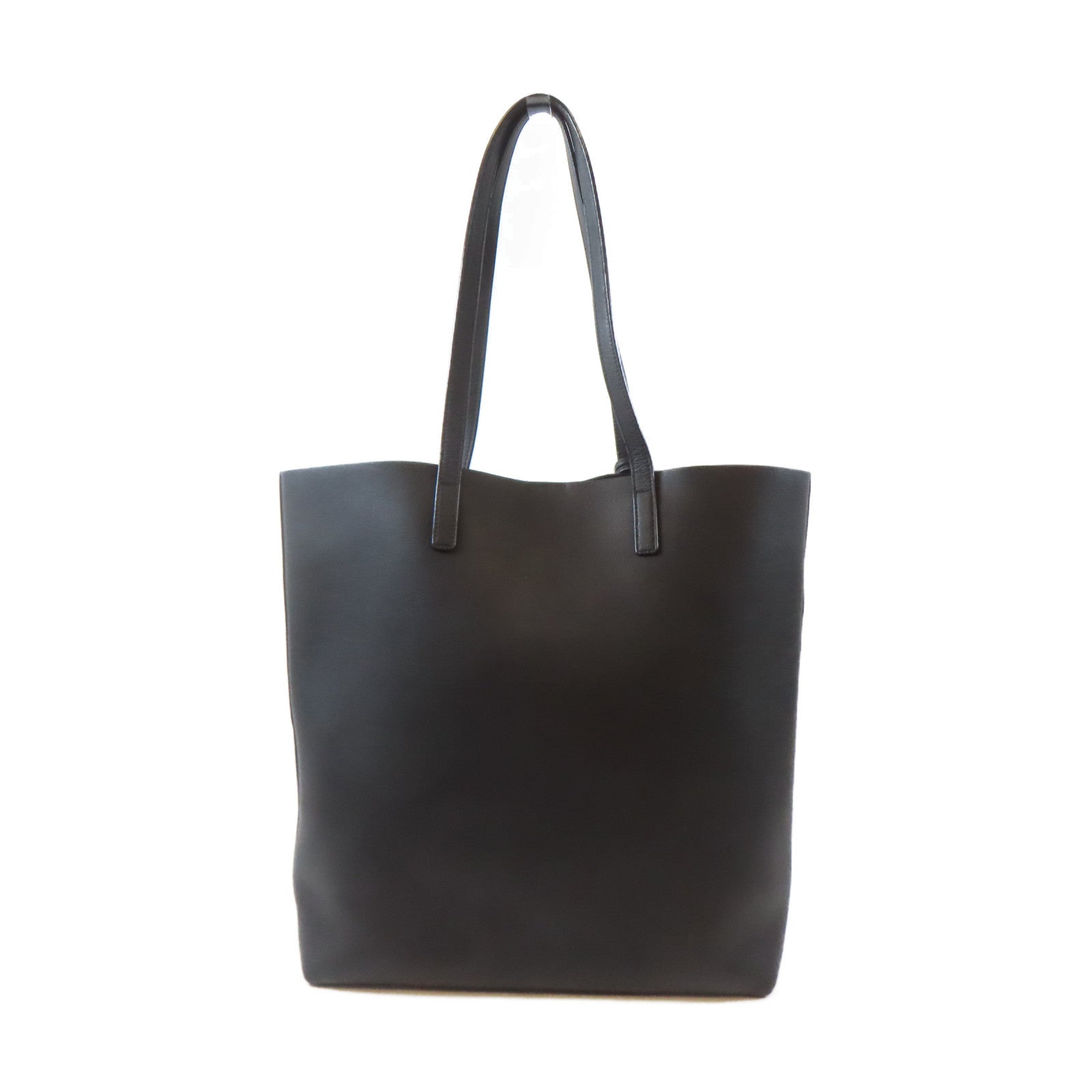 SAINT LAURENT 牛皮皮革Shopping Saint Laurent Tote Bag金扣手挽袋黑色