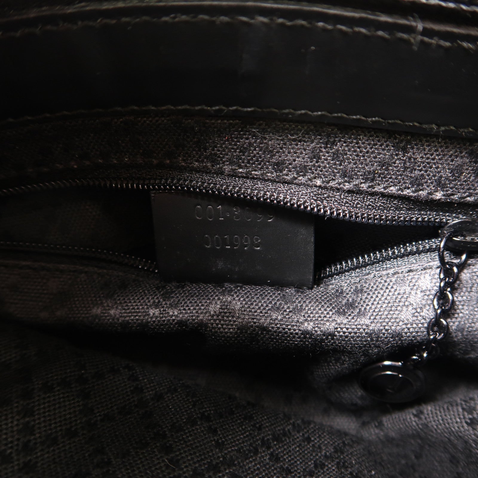 GUCCI 帆布Shoulder Bag銀扣肩背袋黑色