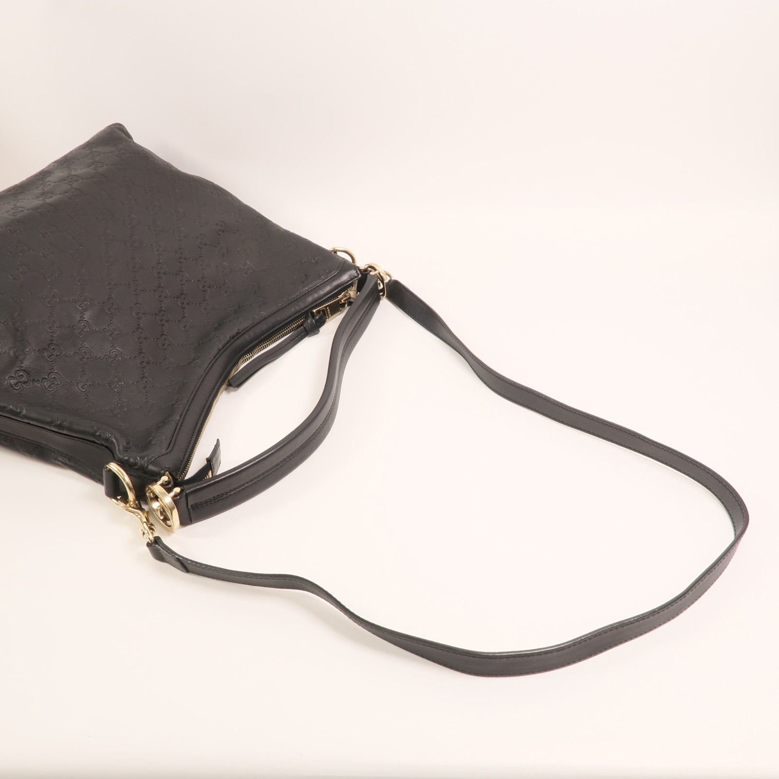GUCCI 牛皮皮革Miss GG Hobo Bag金扣手挽肩背兩用袋