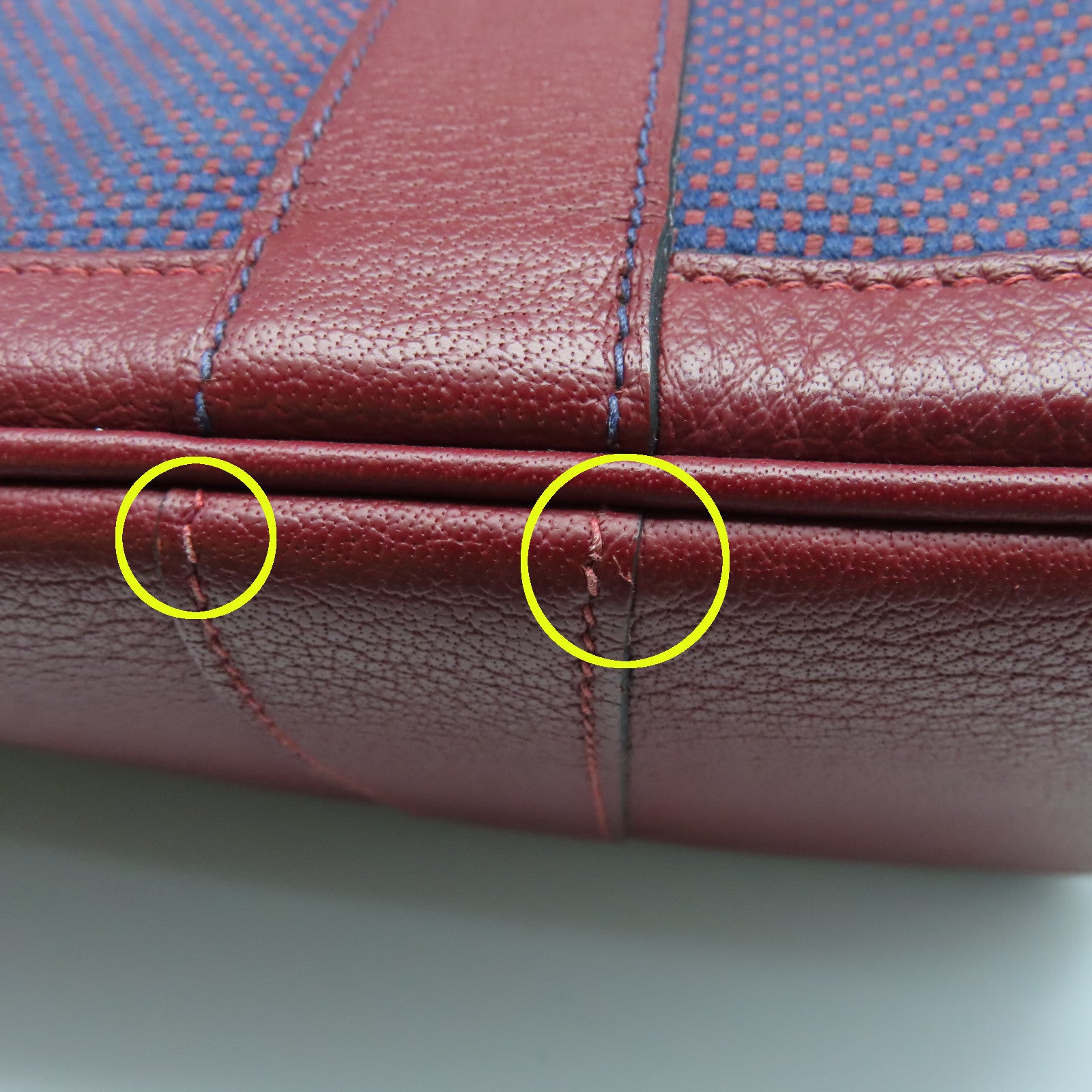HERMES Toile H帆布Garden Party PM银扣手挽袋波尔多酒红