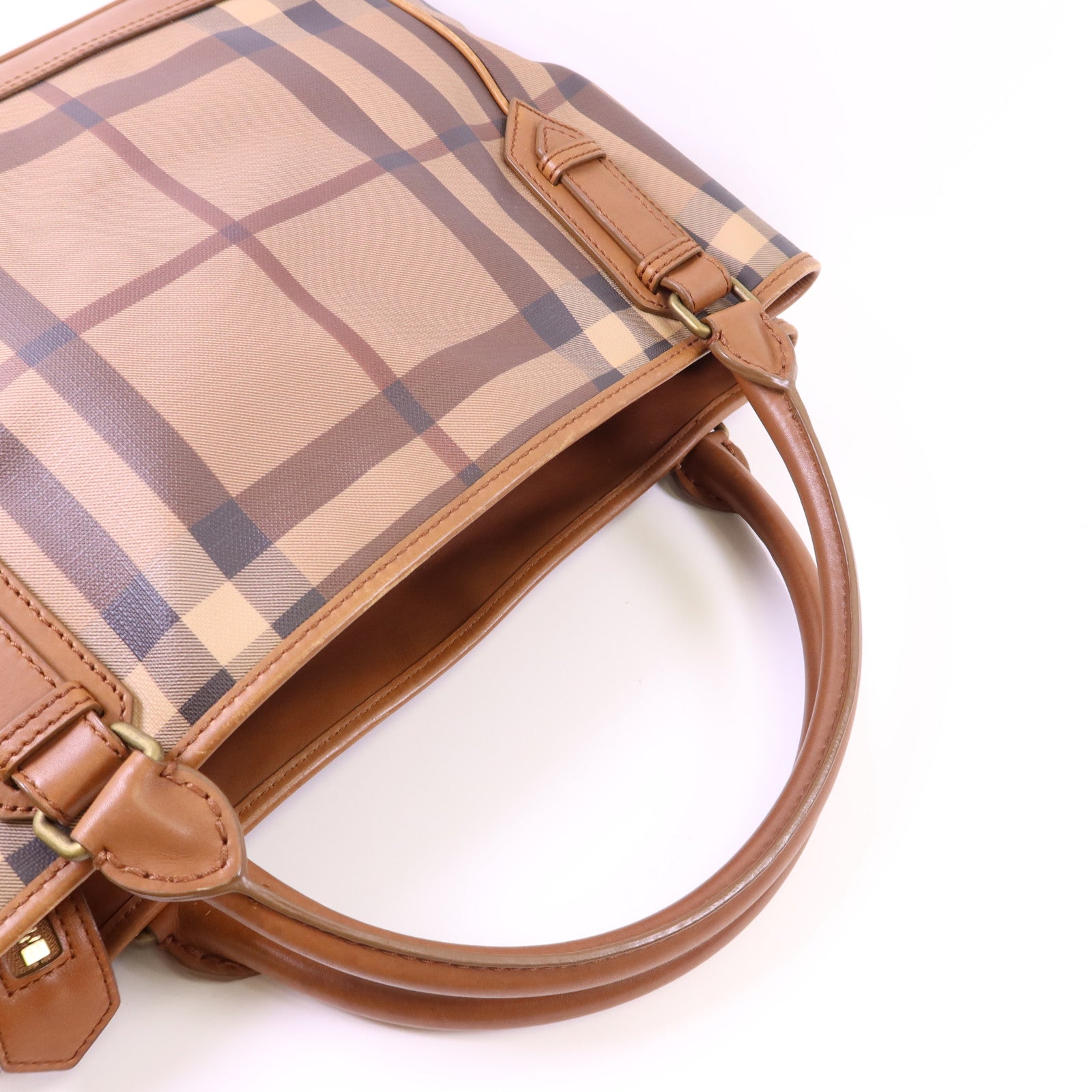 BURBERRY PVC Tote Bag金扣肩背袋