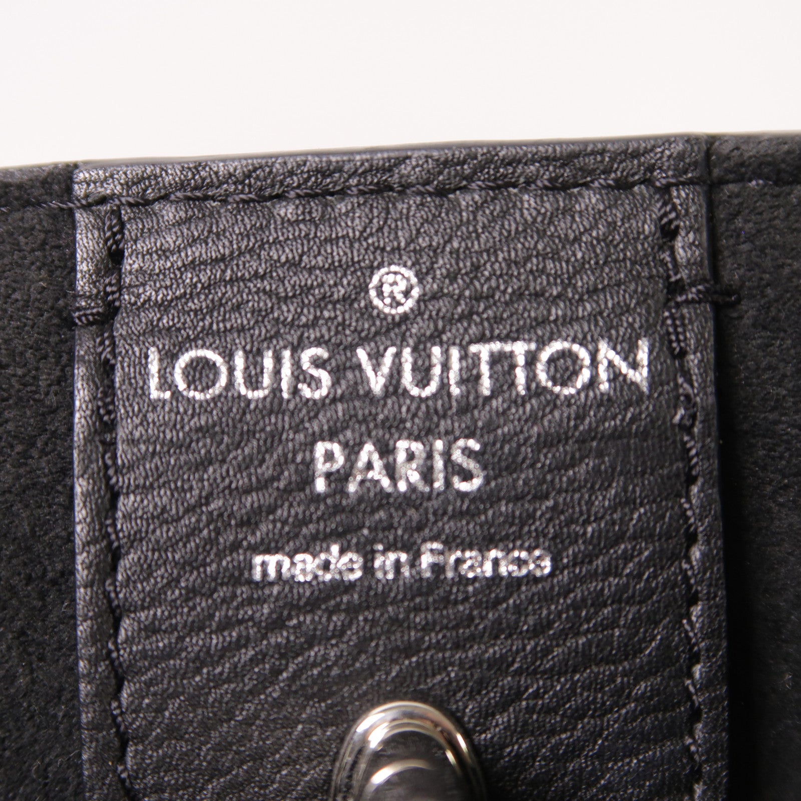 LOUIS VUITTON LV SHW Lockme Cabas Shoulder Bag M42291 Calfskin Leather Black
