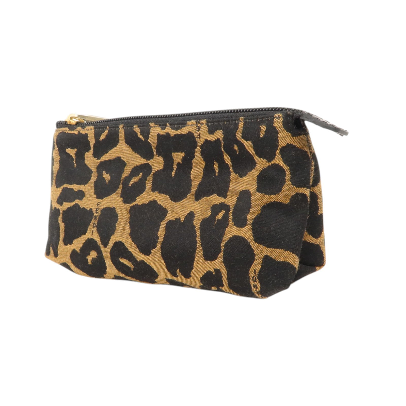 FENDI 帆布Vintage Cosmetic Pouch金扣小袋
