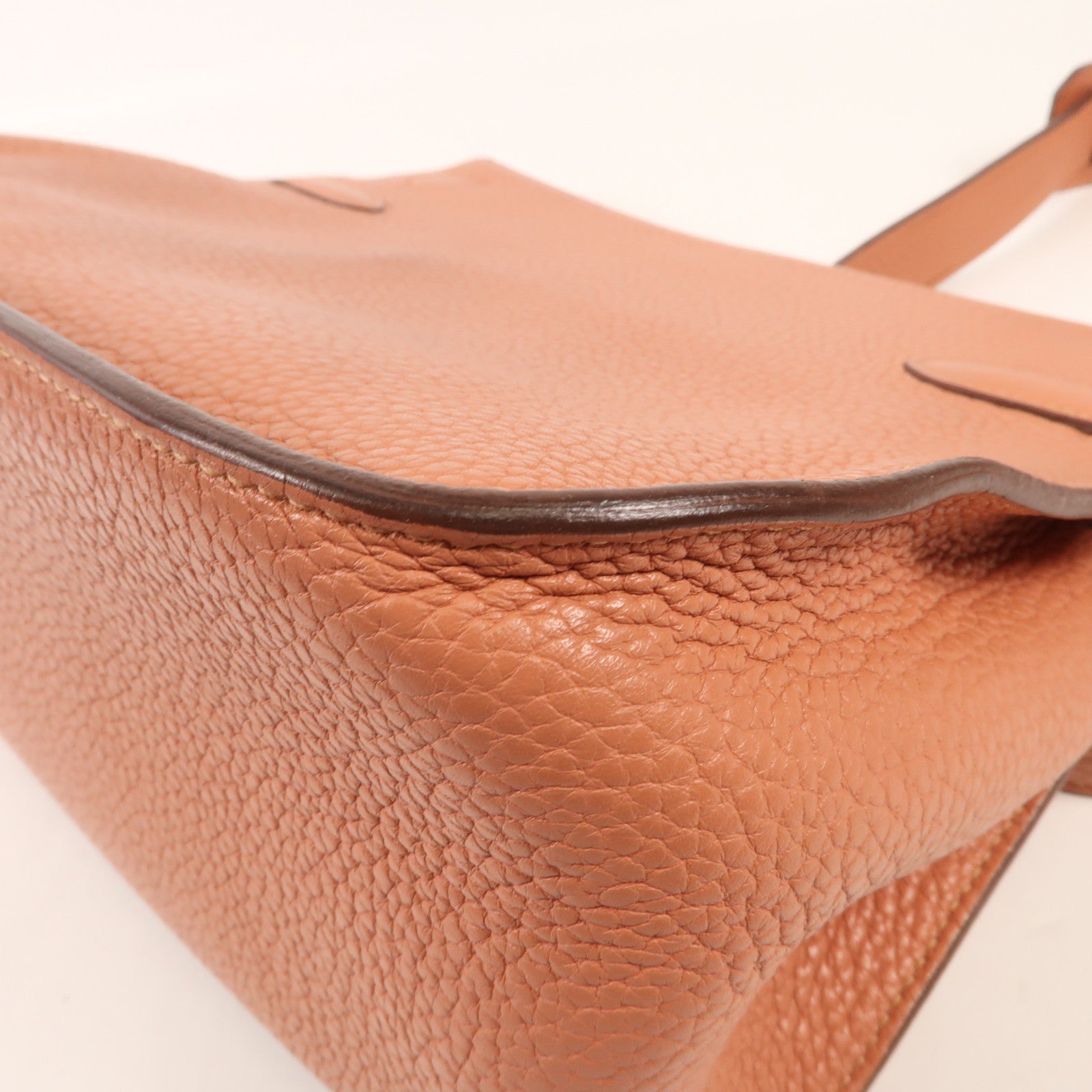 HERMES Clemence皮革Jypsiere 28銀扣肩背袋