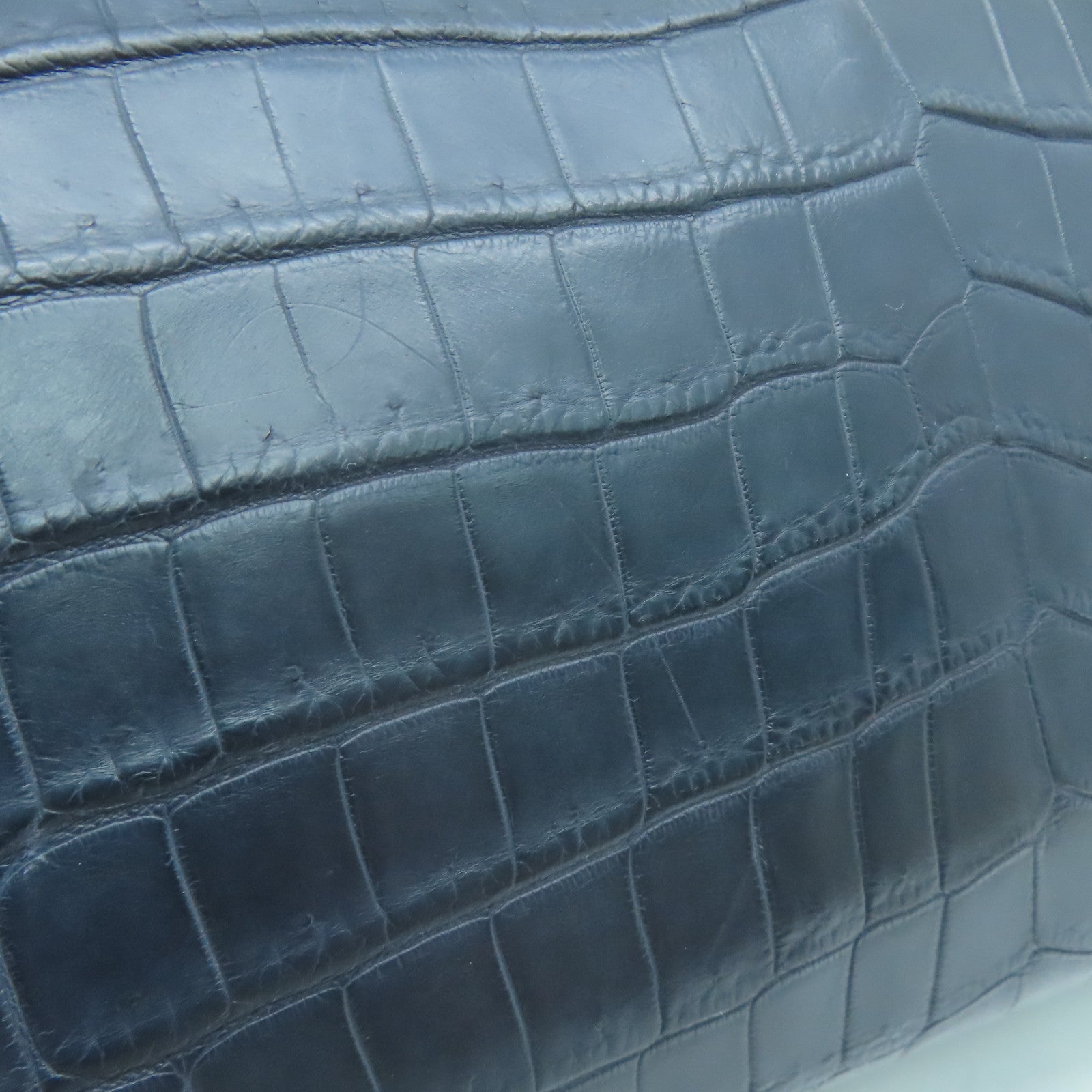 HERMES 【激減優惠】鱷魚皮革Kelly 35銀扣手挽袋Blue Abysse深淵 HERMES 【激減優惠】鱷魚皮革Kelly 35銀扣手挽袋Blue Abysse深淵