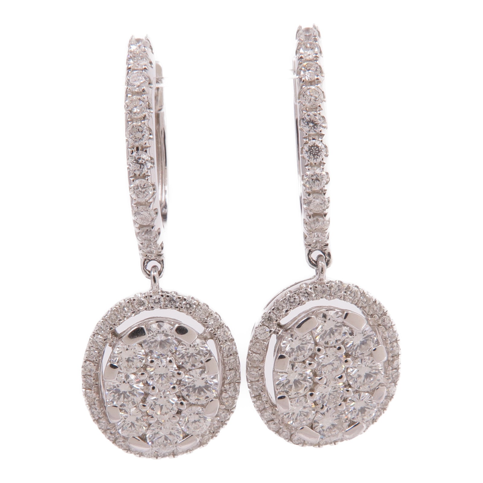 JEWELRY 18K白金Diamond Earrings鑽石耳環