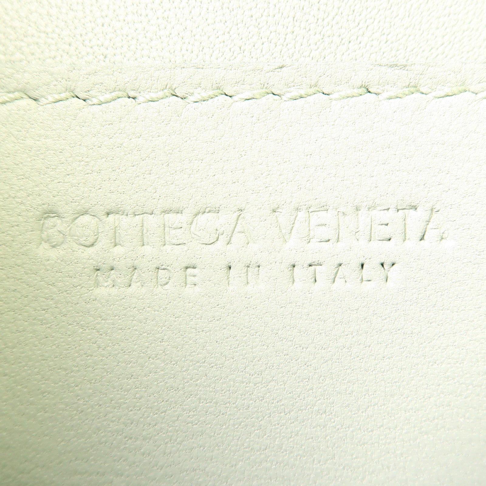 BOTTEGA VENETA BV Cassette Bag Shoulder Bag Lambskin Leather Light Green