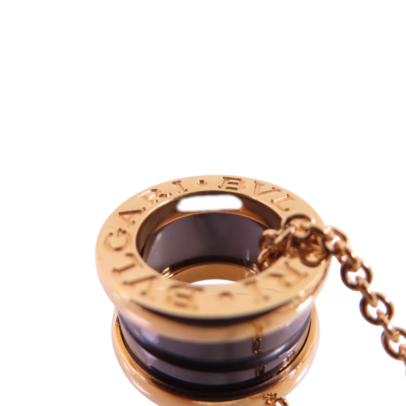 BVLGARI 【激減優惠】18K玫瑰金/陶瓷B-zero1 Necklace金扣項鏈