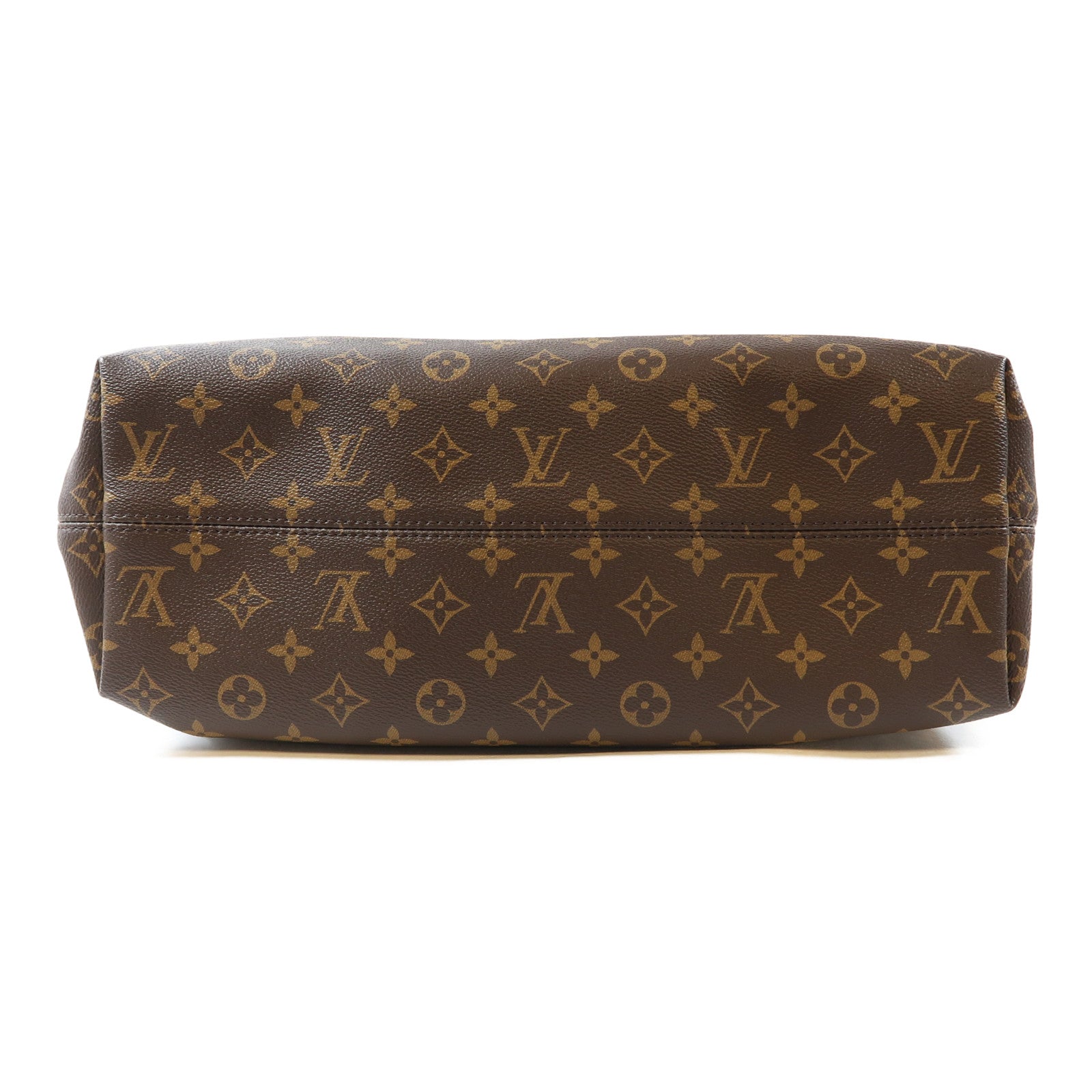 LOUIS VUITTON Monogram Graceful MM金扣肩背袋啡色
