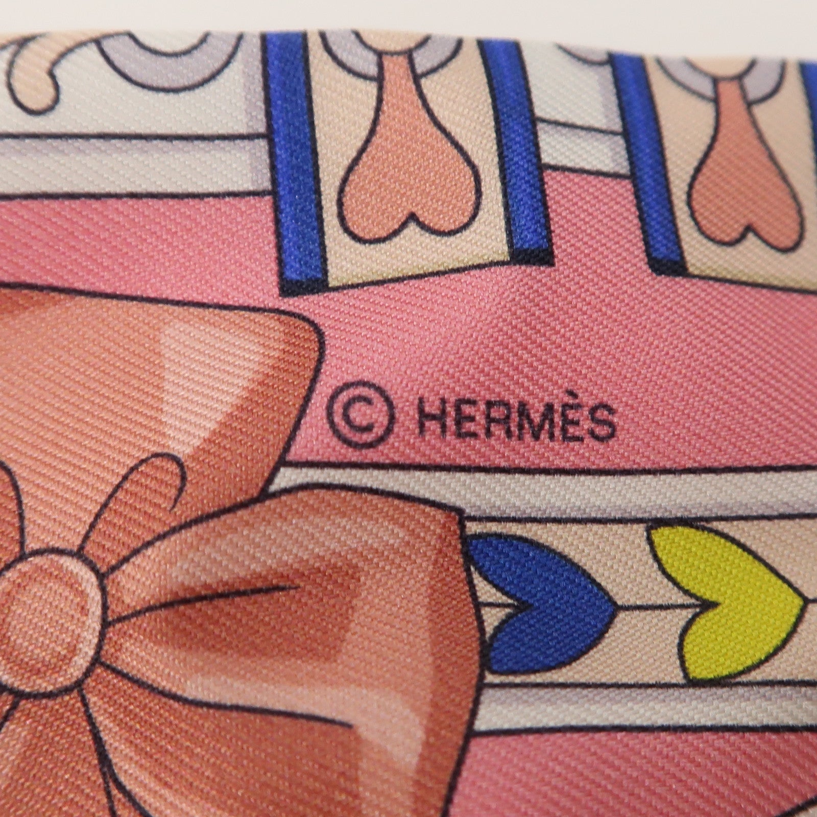 HERMES 絲質Twilly絲巾