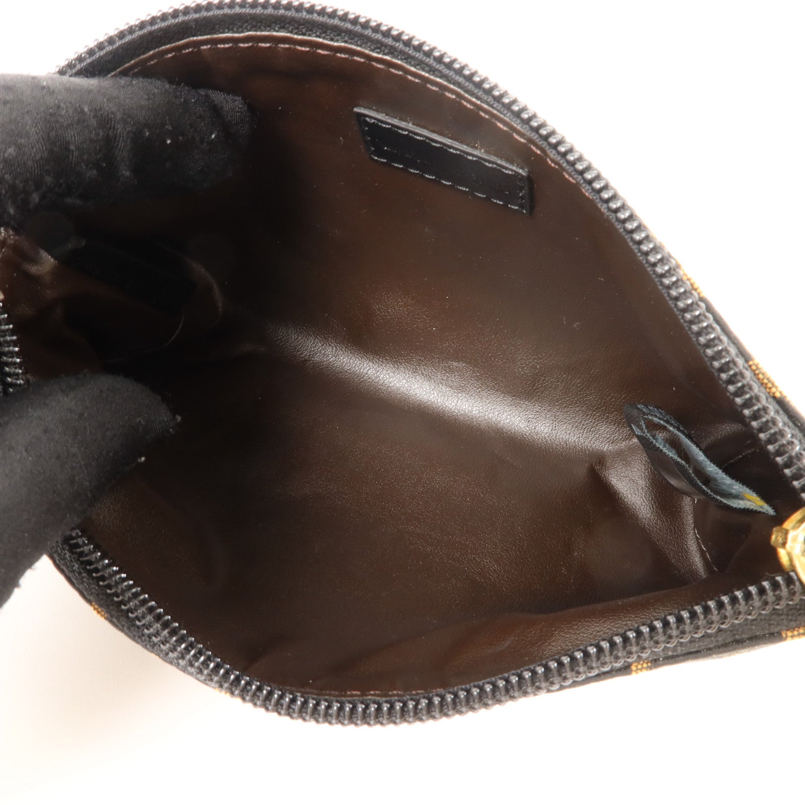 FENDI 帆布Vintage Cosmetic Pouch金扣小袋