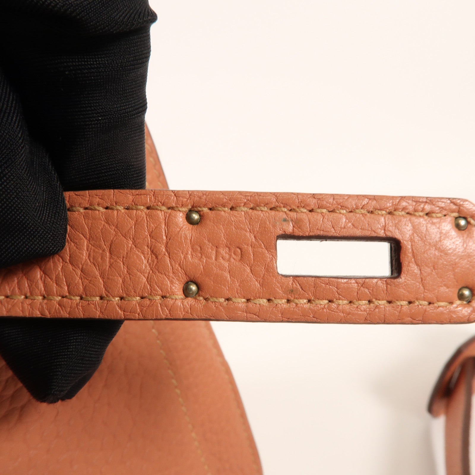 HERMES Clemence皮革Jypsiere 28銀扣肩背袋