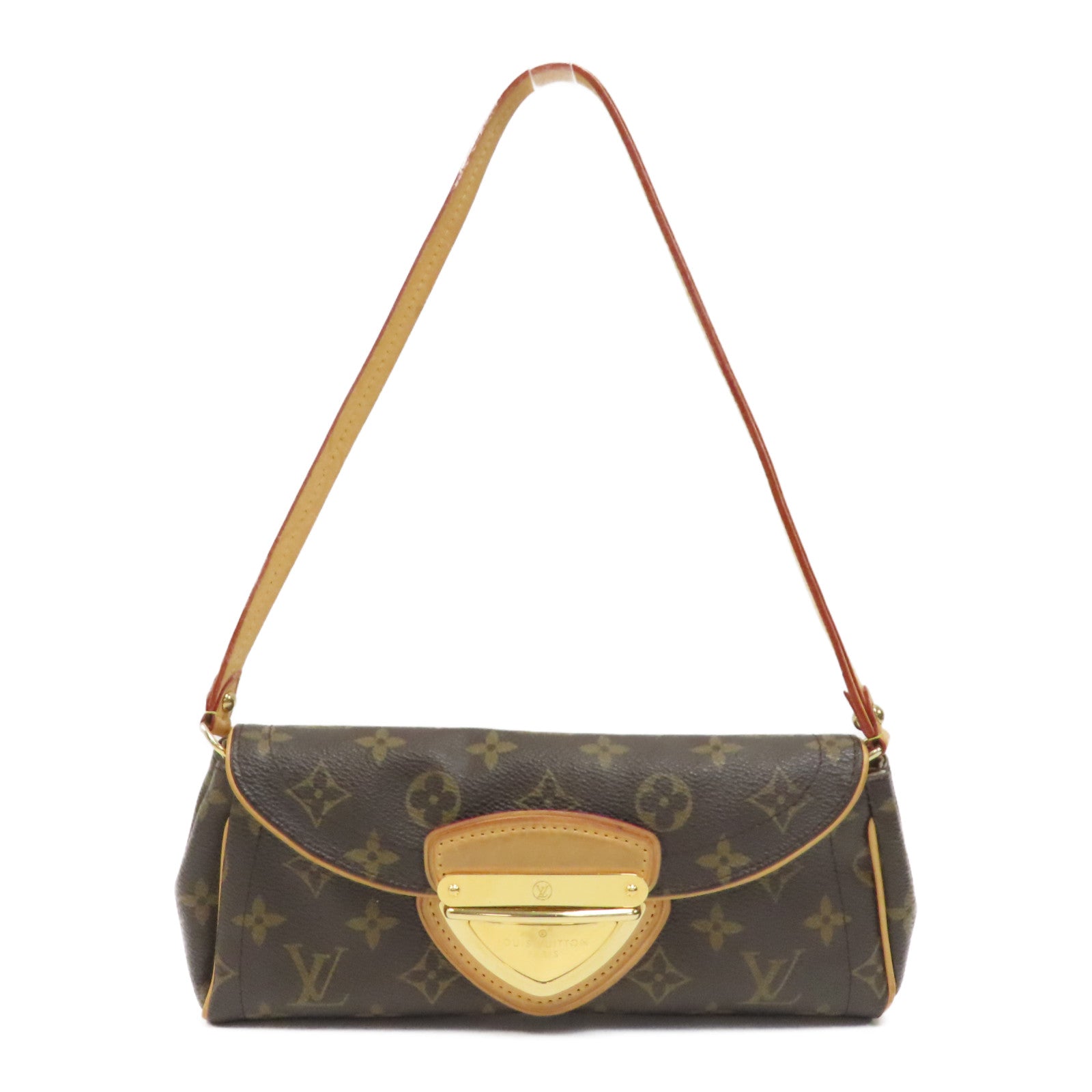 LOUIS VUITTON Monogram Pochette Beverly金扣肩背袋啡色