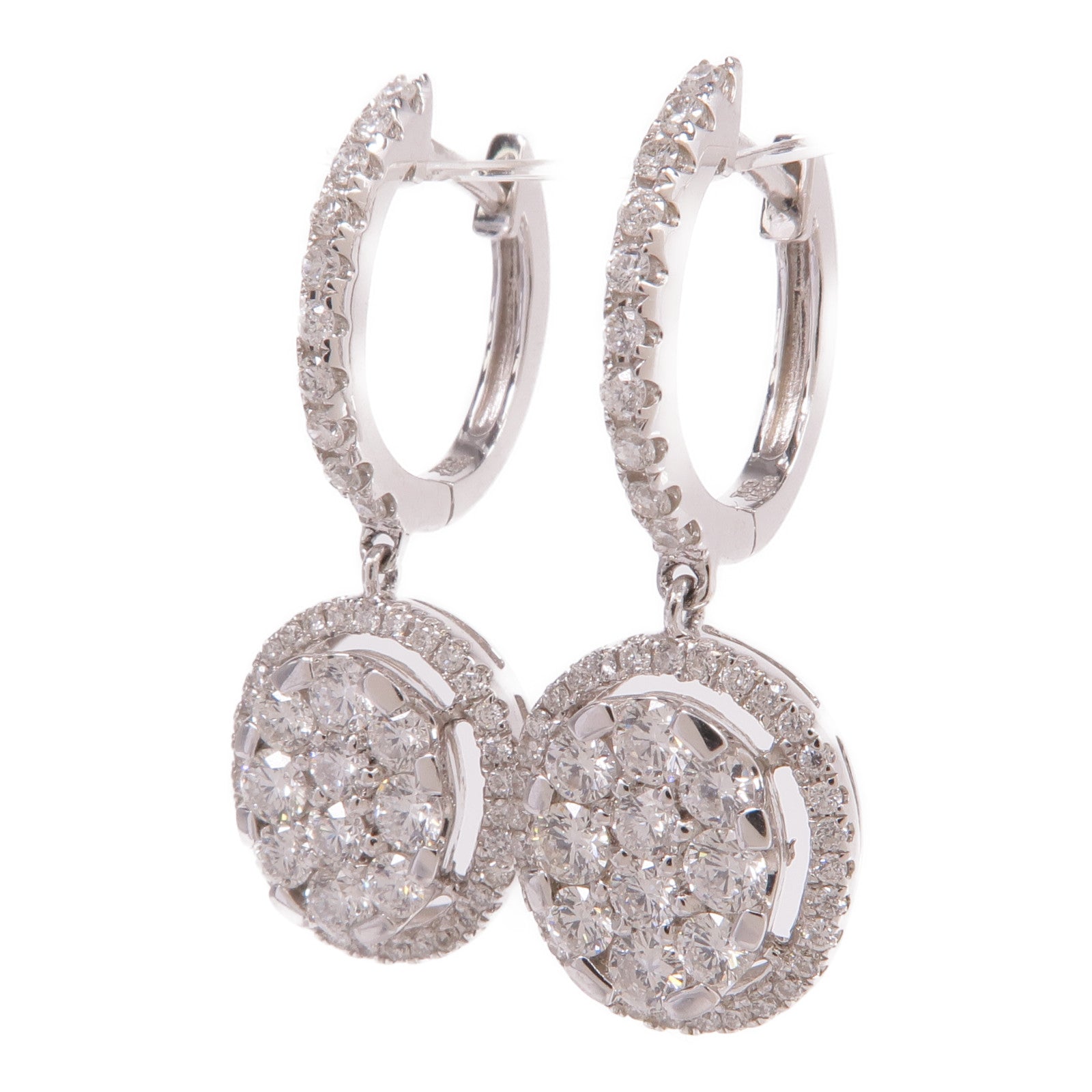 JEWELRY 18K白金Diamond Earrings鑽石耳環