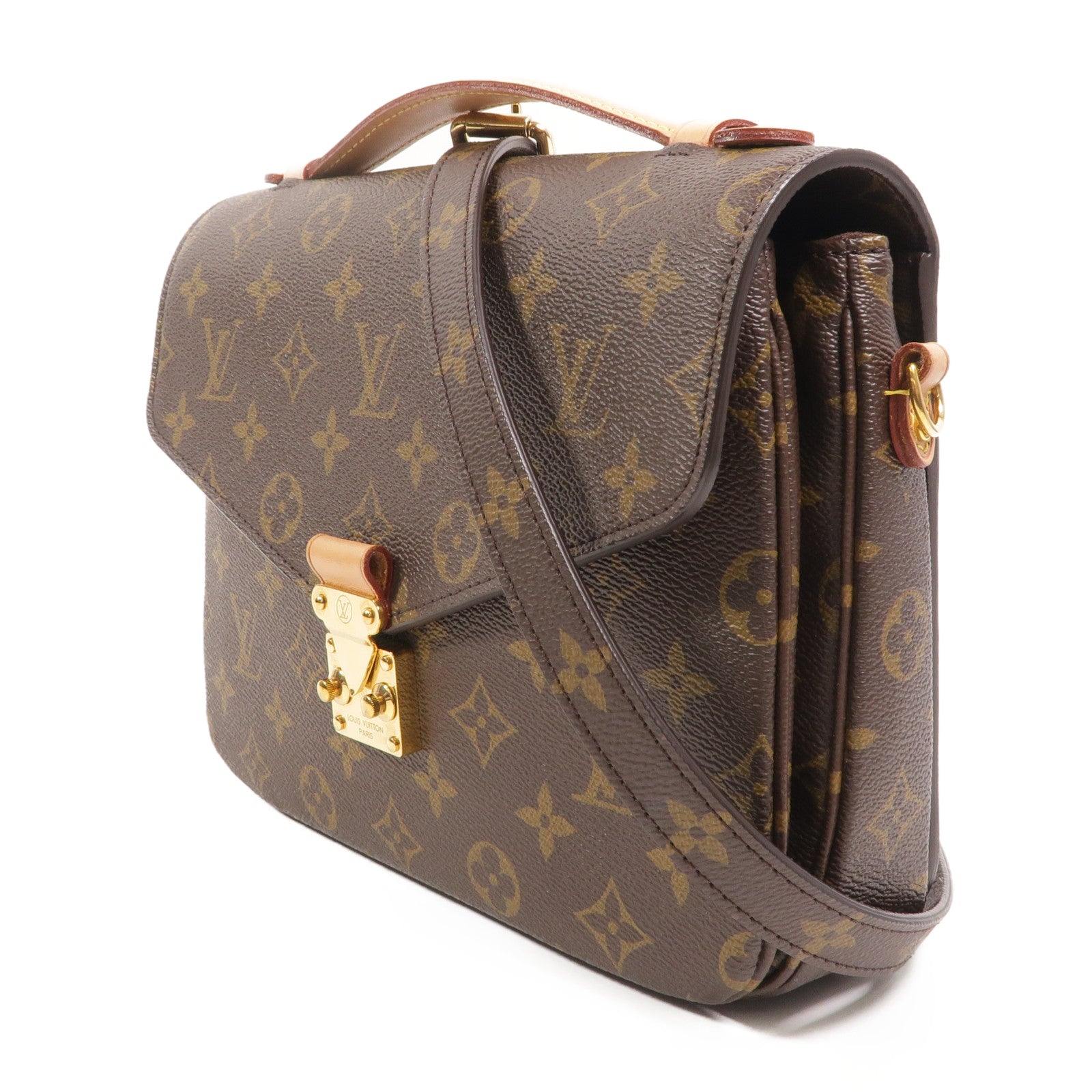 LOUIS VUITTON Monogram Pochette Metis MM金扣手挽肩背兩用袋