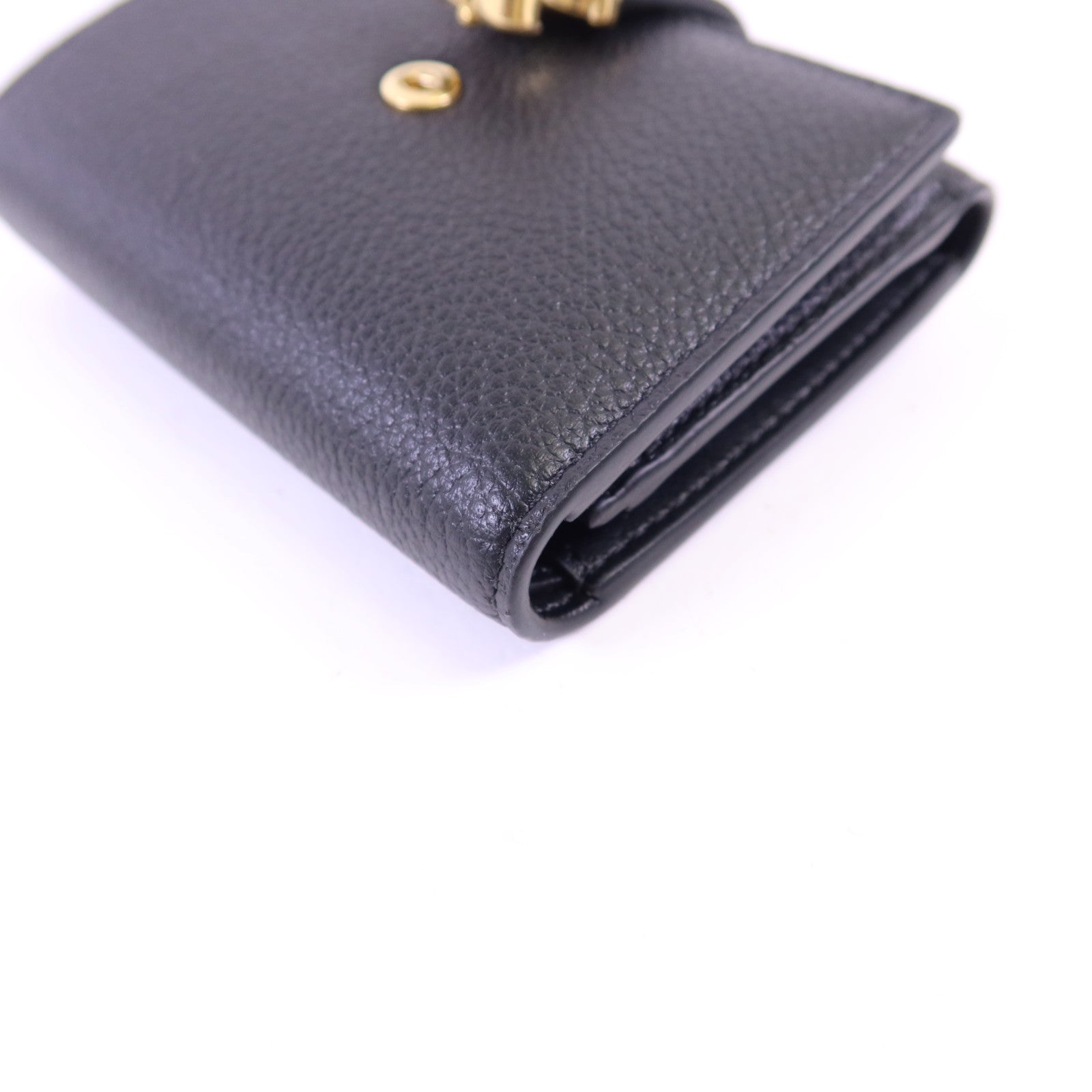 CELINE 牛皮皮革Fine Strap Wallet金扣錢包