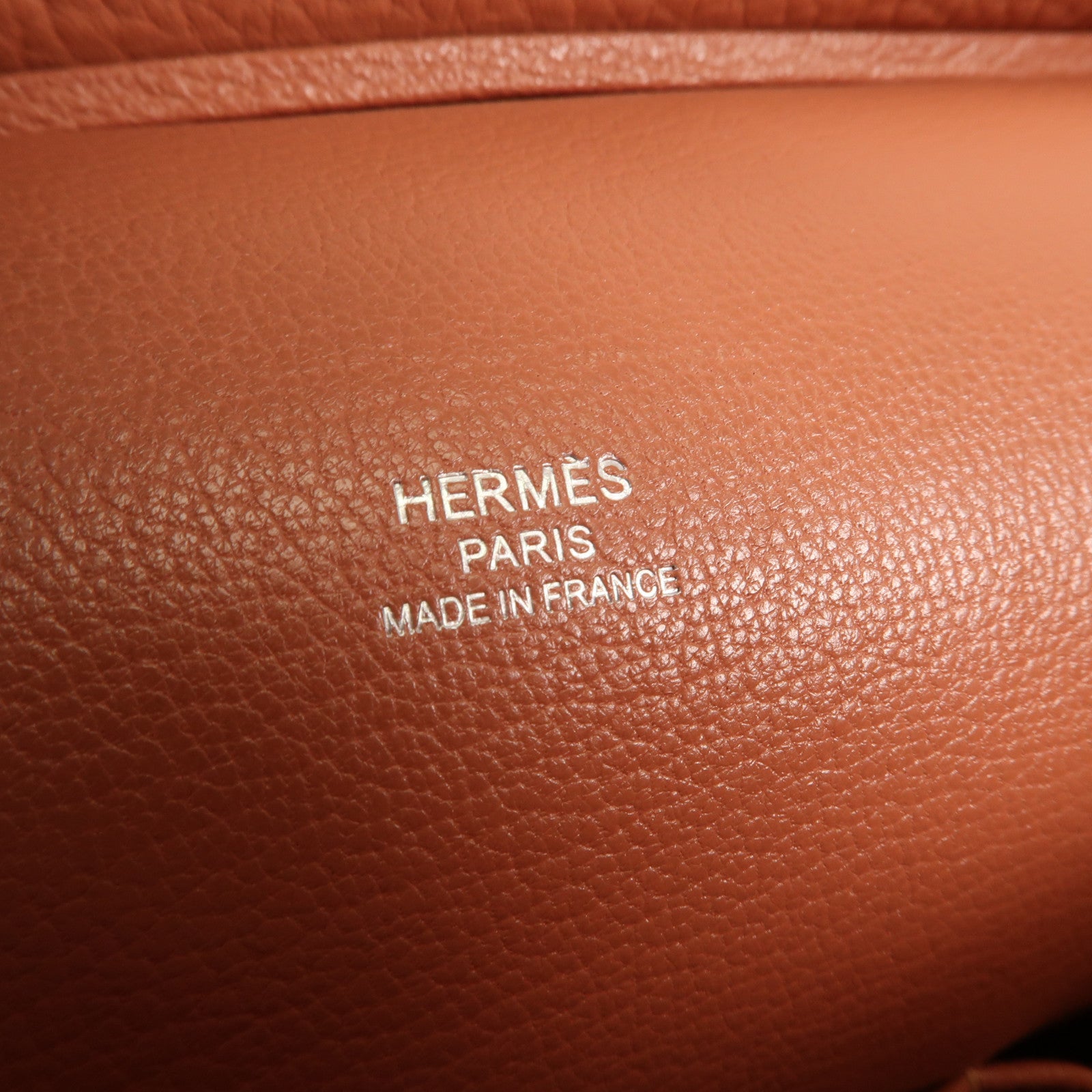 HERMES Clemence皮革Jypsiere 28銀扣肩背袋