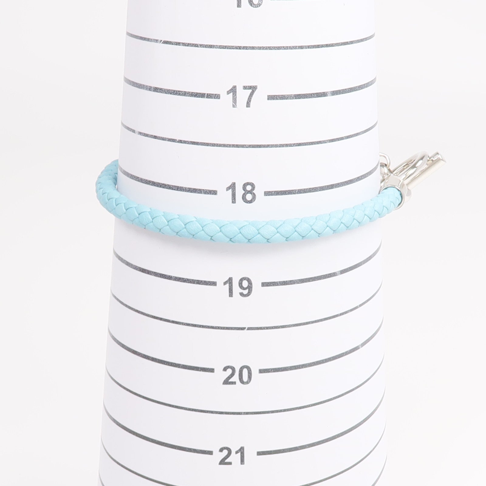 HERMES Swift皮革Glenan Bracelet銀扣手帶