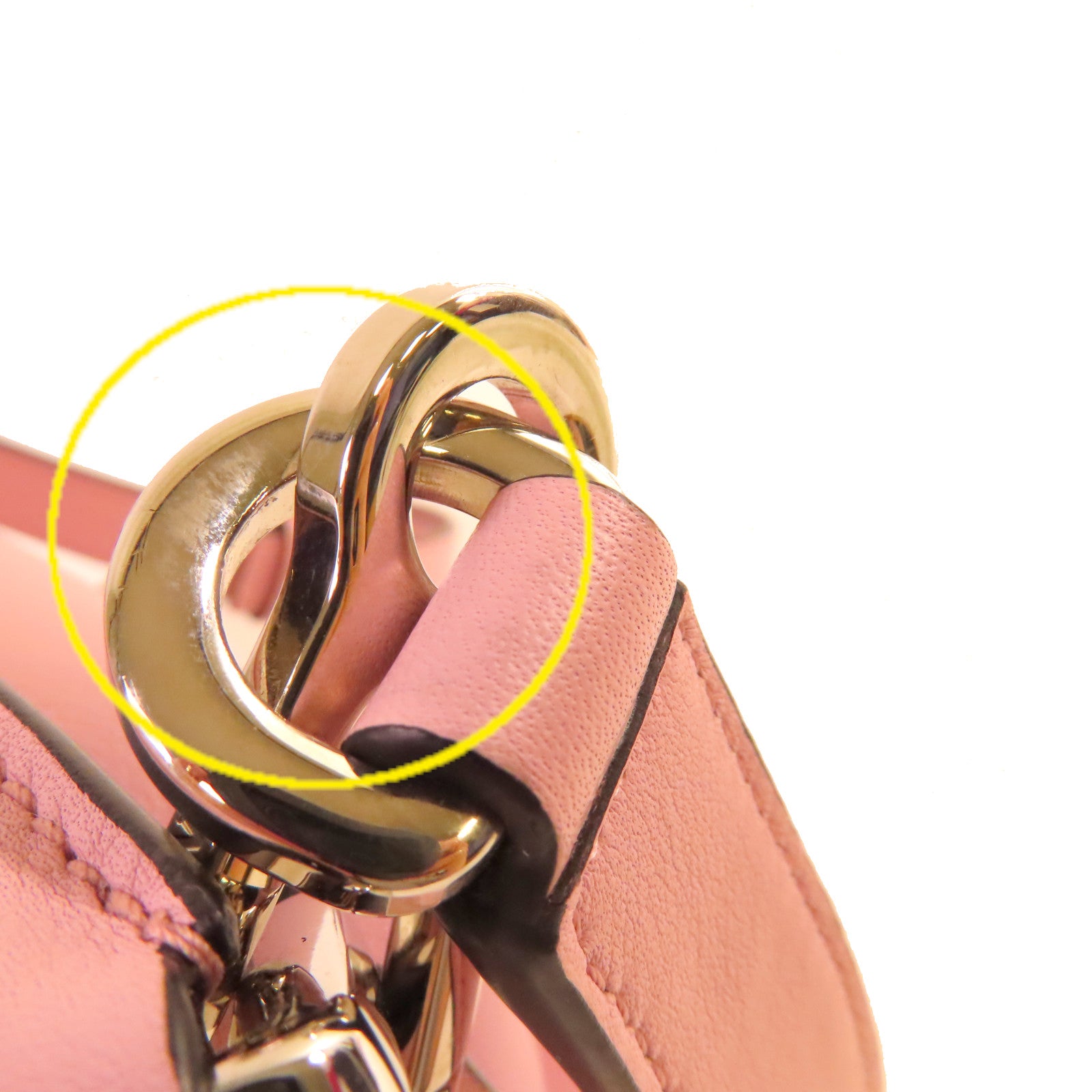 LOEWE 牛皮皮革Small Puzzle 2Way Shoulder Bag銀扣手挽肩背兩用袋粉紅色