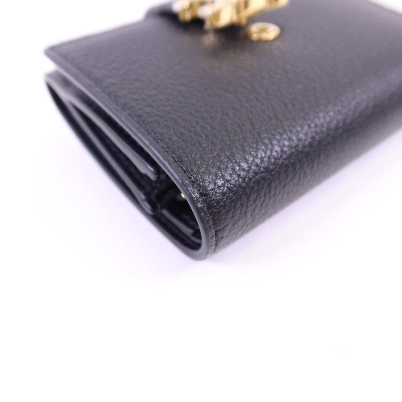 CELINE 牛皮皮革Fine Strap Wallet金扣錢包