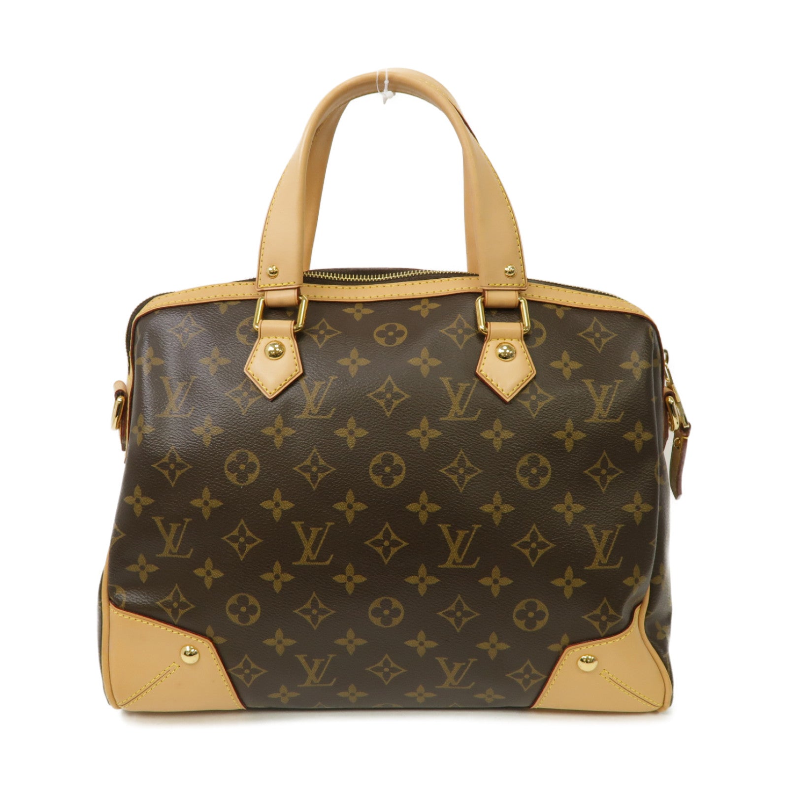 LOUIS VUITTON Monogram Retiro PM金扣手挽肩背兩用袋啡色