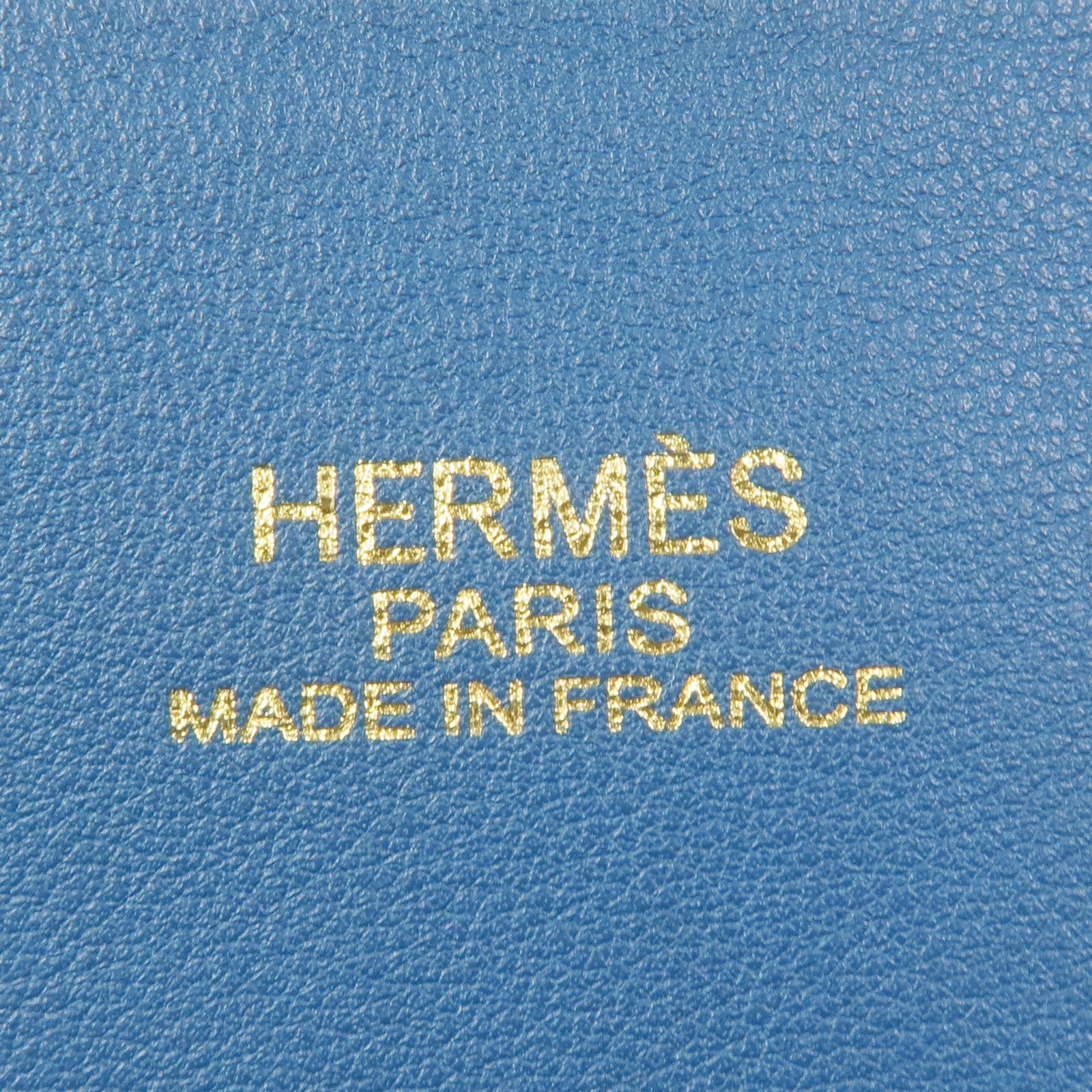 HERMES Clemence皮革Double Sens 35手挽袋Bleu Atoll/Blue Jean
