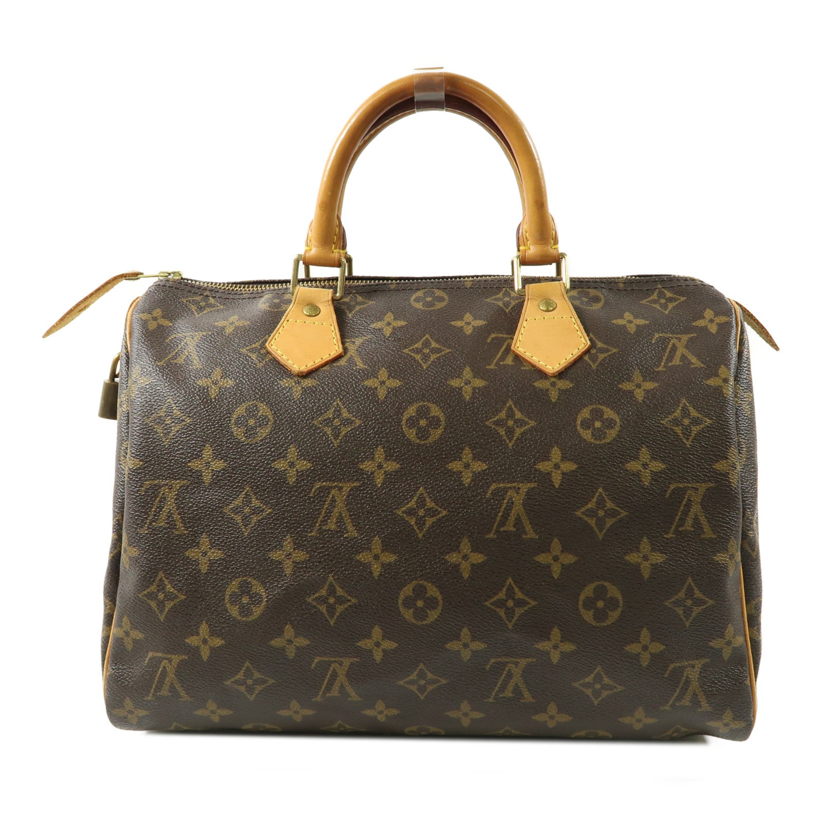 LOUIS VUITTON Monogram Speedy 30金扣手挽袋啡色