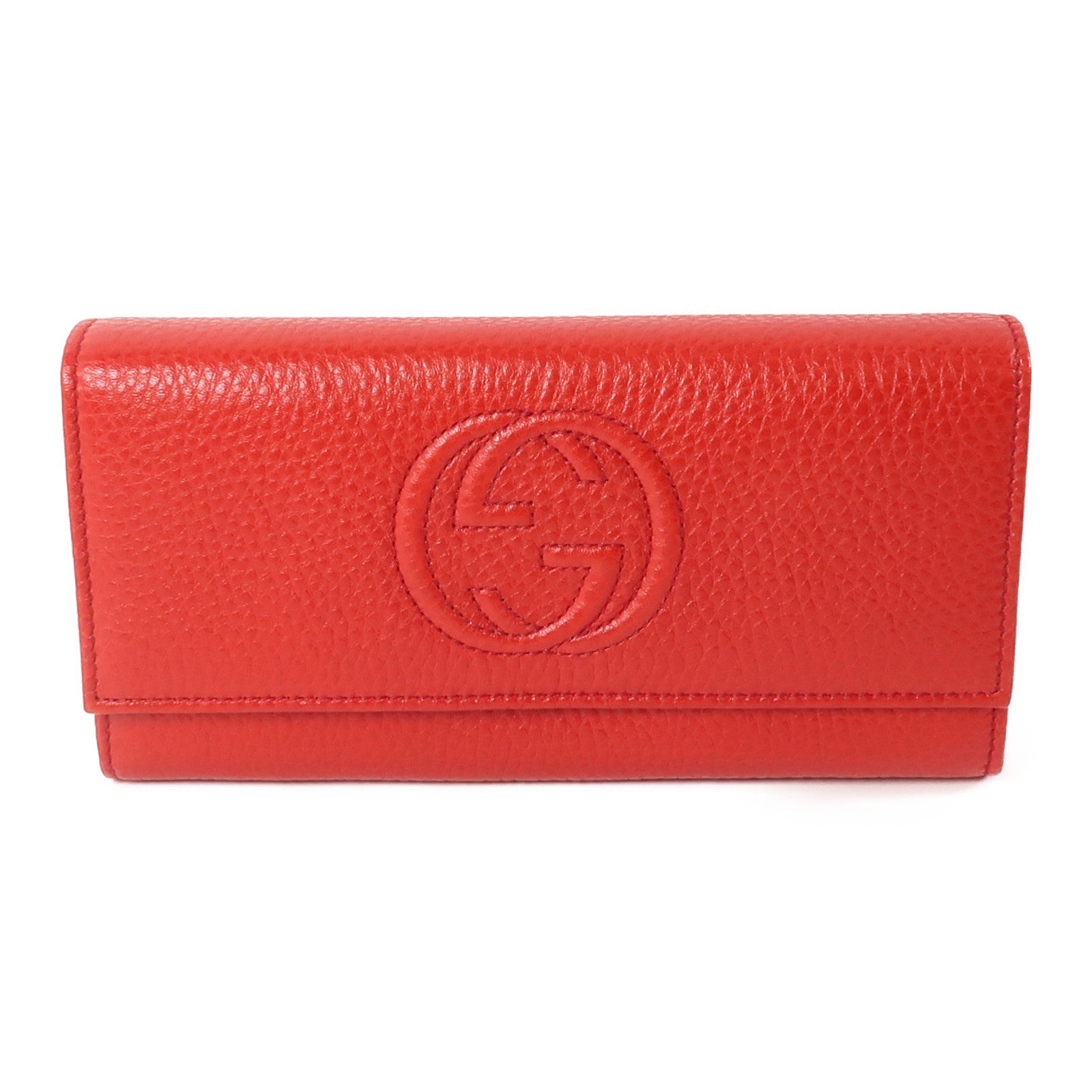 GUCCI 牛皮皮革Long Wallet長錢包紅色