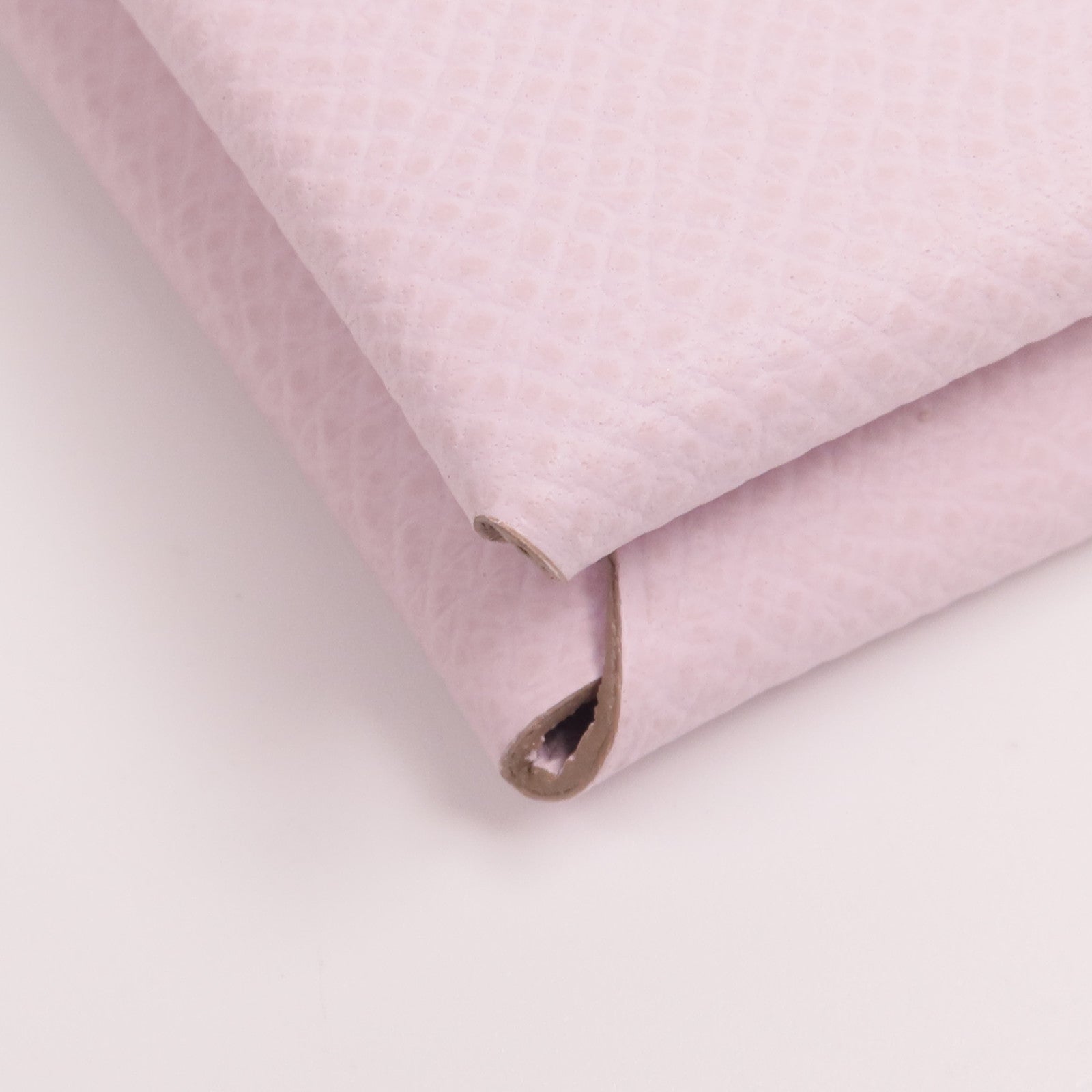 HERMES Epsom皮革Calvi Card Holder卡片套Mauve Pale
