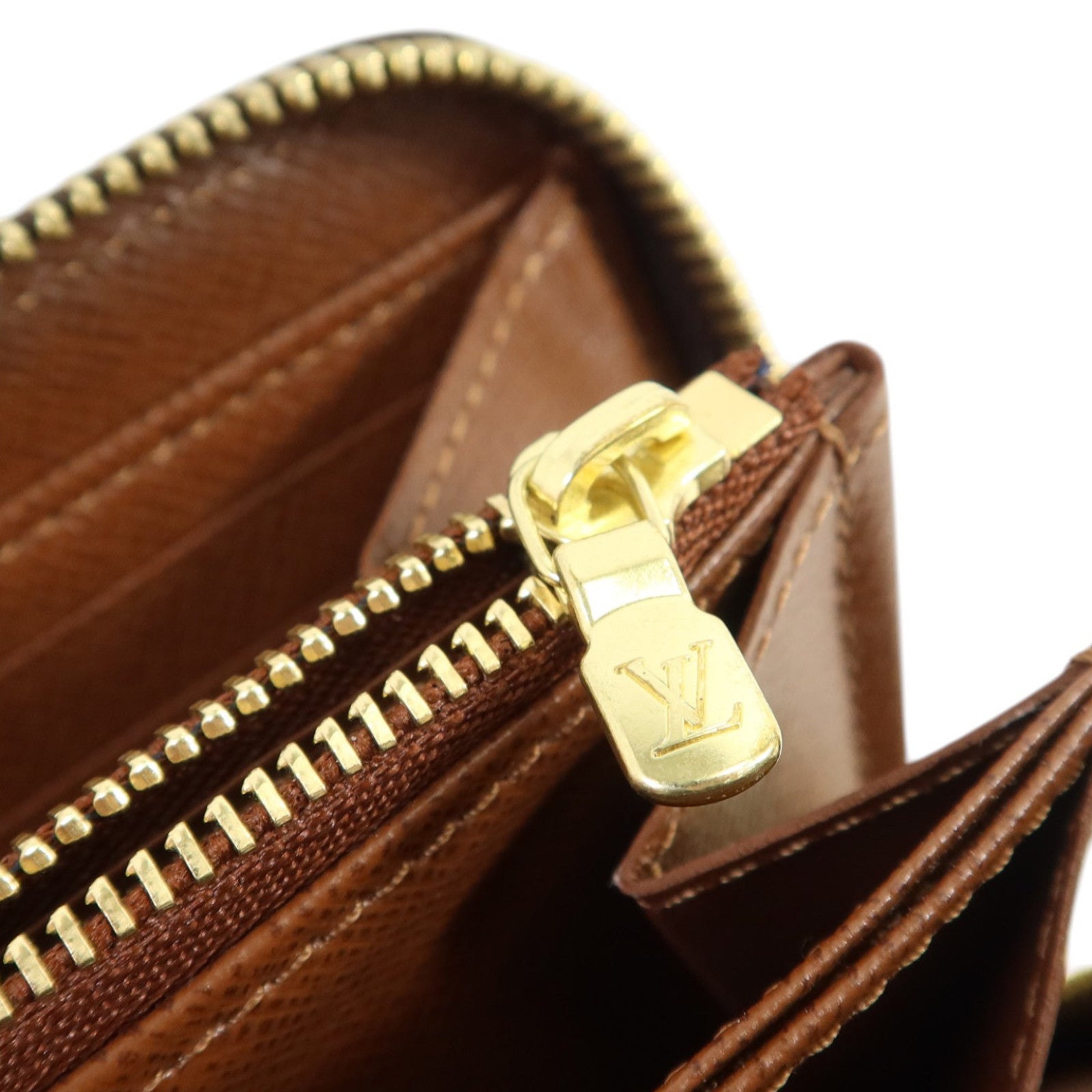 LOUIS VUITTON Monogram Zipper Long Wallet金扣長錢包