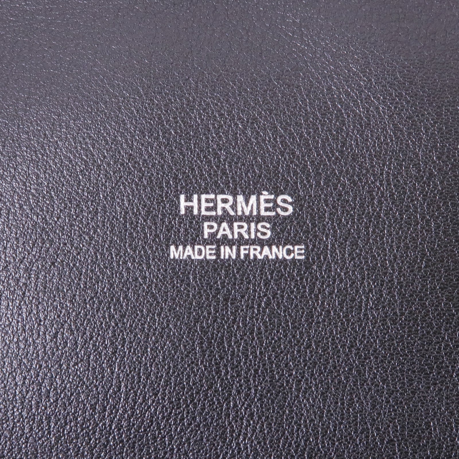 HERMES Swift皮革Barda銀扣肩背袋/斜挎包Noir