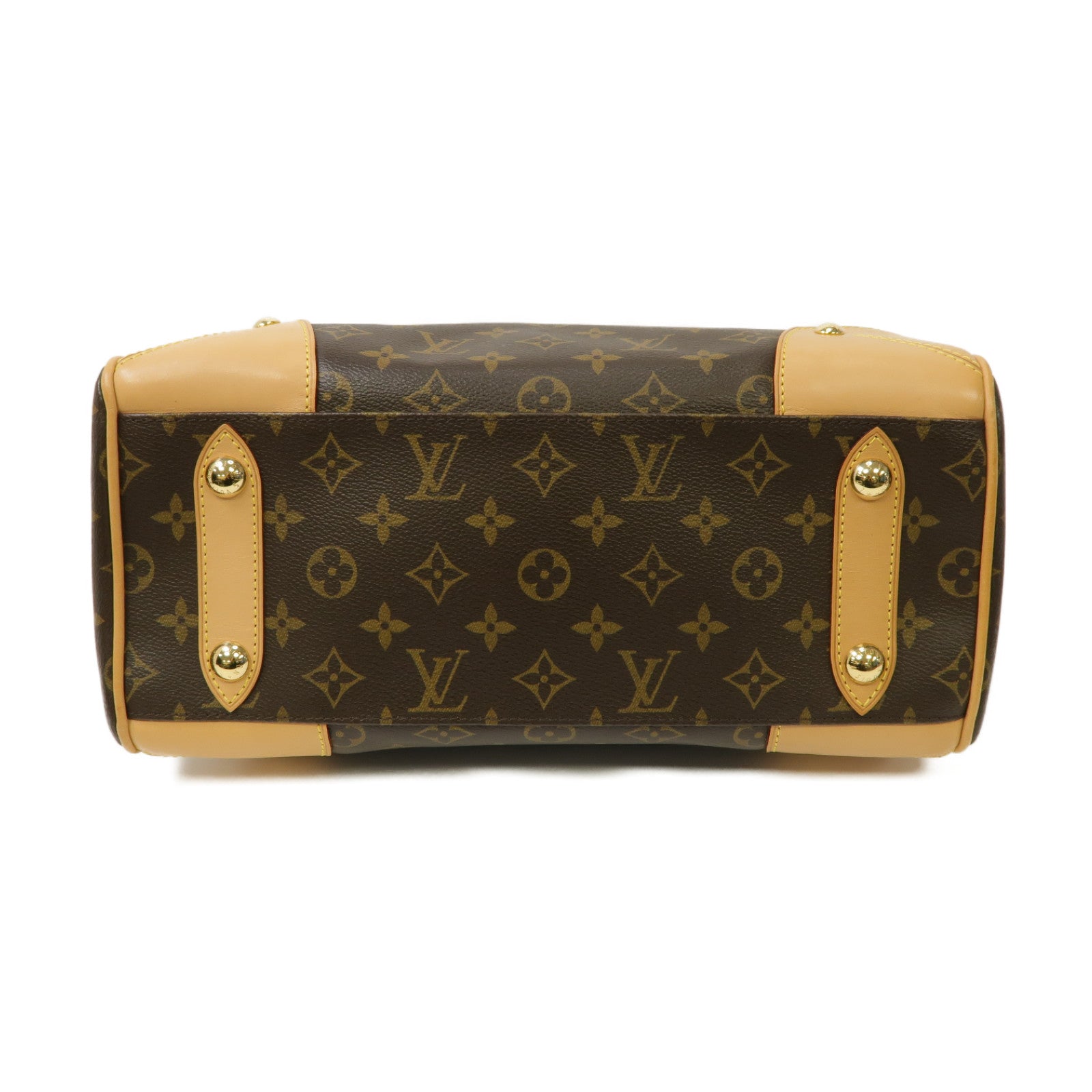 LOUIS VUITTON Monogram Retiro PM金扣手挽肩背兩用袋啡色