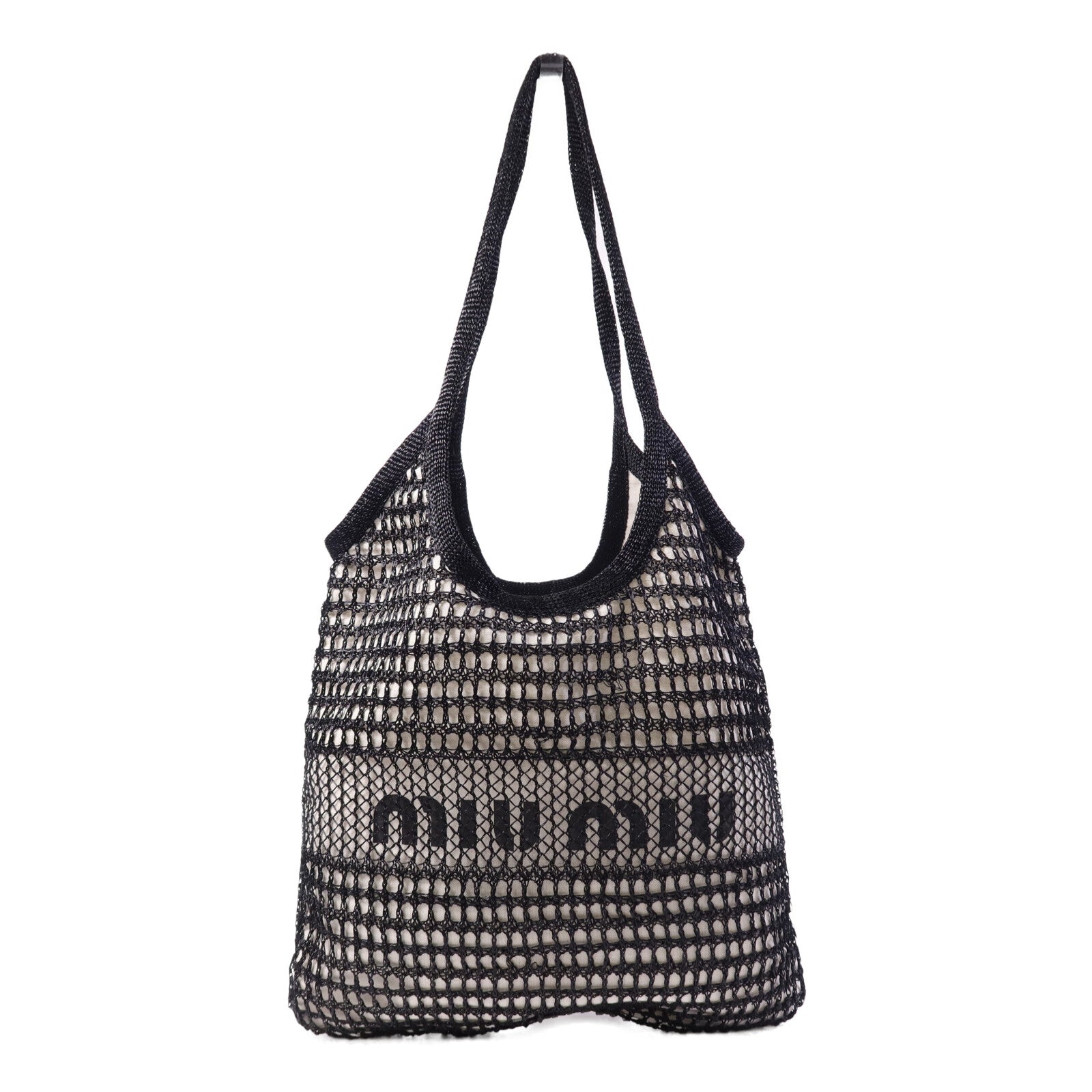 Miu Miu 帆布Hand Bag銀扣手挽袋