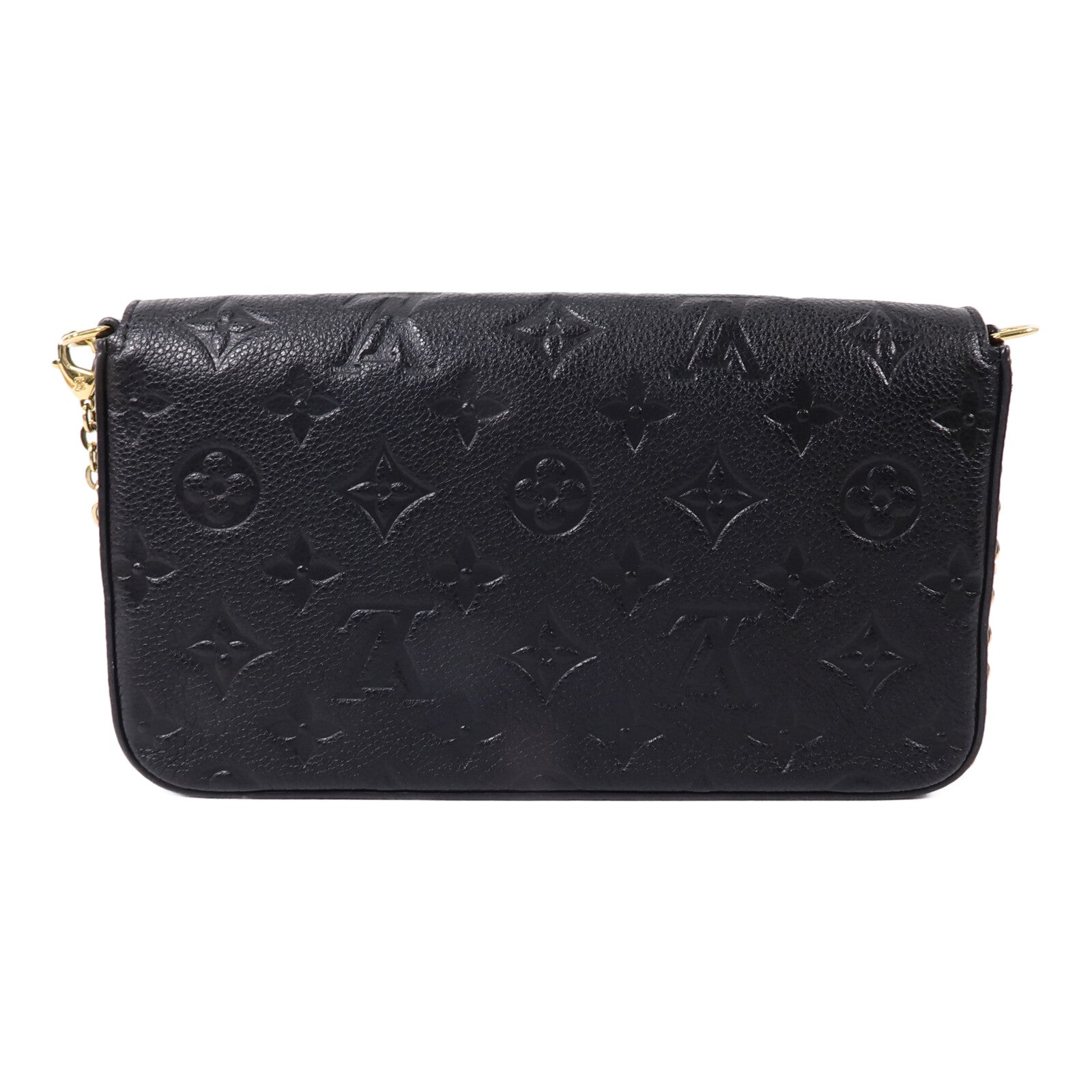 LOUIS VUITTON Monogram Empreinte Felicie Pochette鏈帶肩背袋