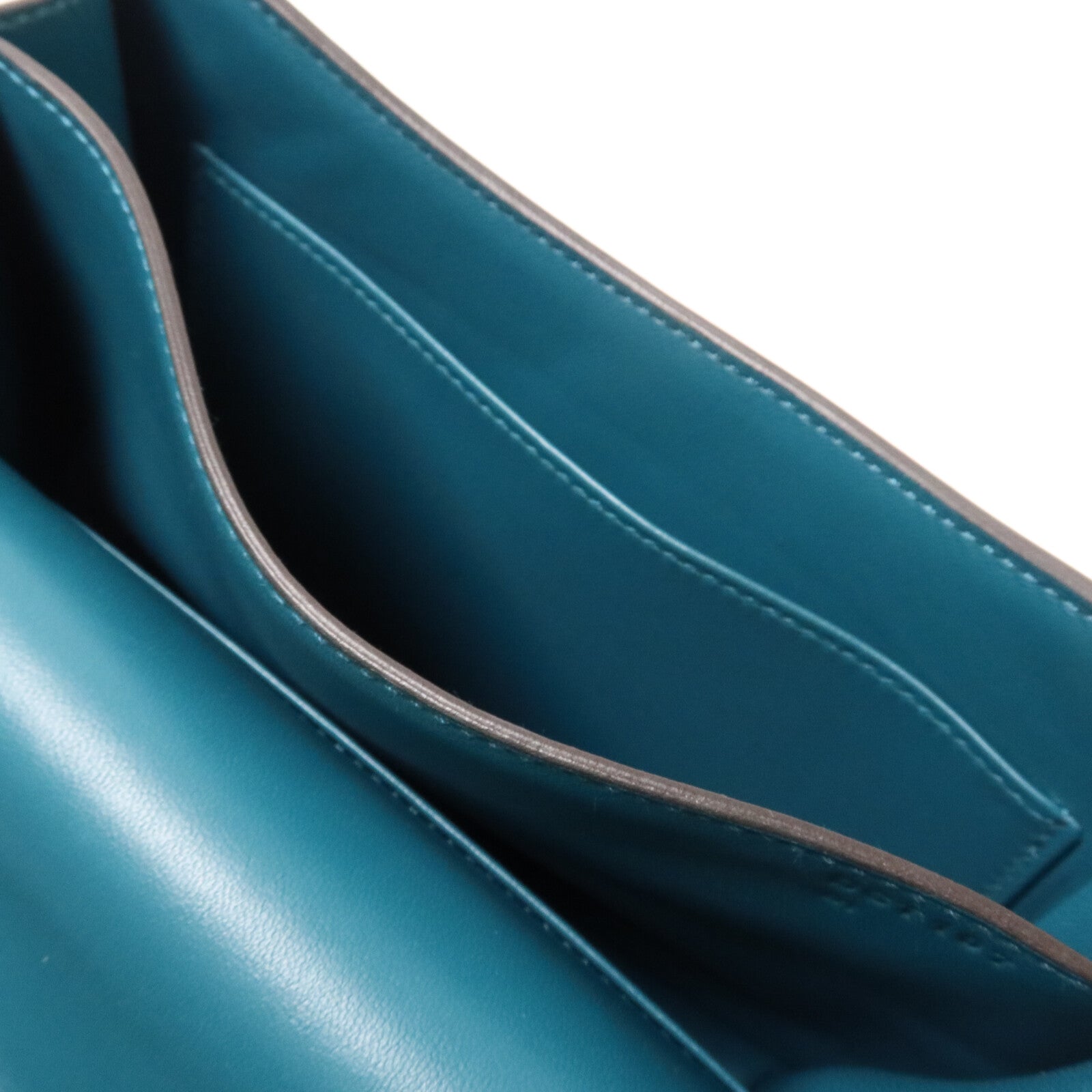 HERMES Evercolor皮革Constance Mini肩背袋Vert Bosphore