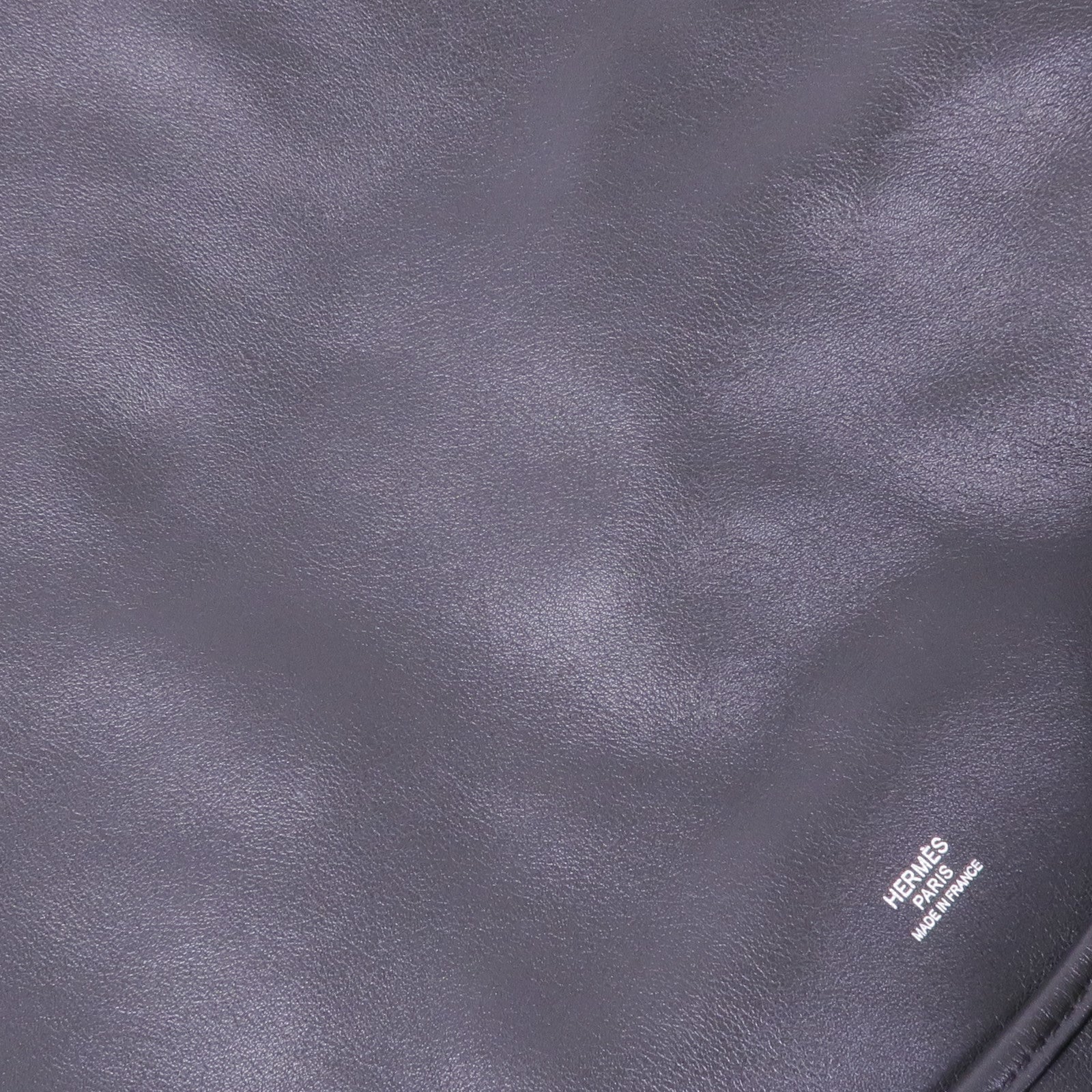 HERMES Swift皮革Barda銀扣肩背袋/斜挎包Noir