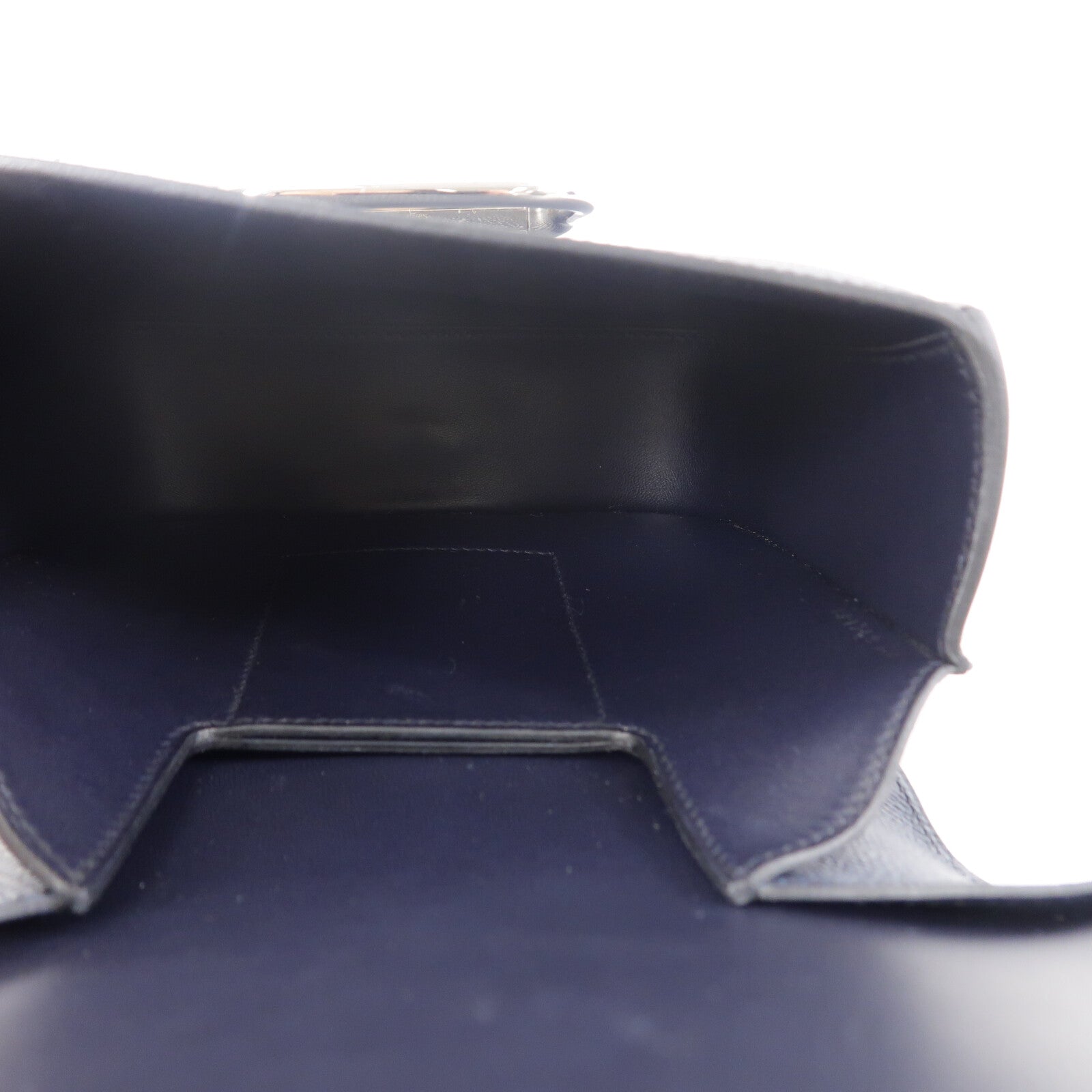 HERMES Epsom皮革Della Cavalleria Mini肩背袋Blue Nuit