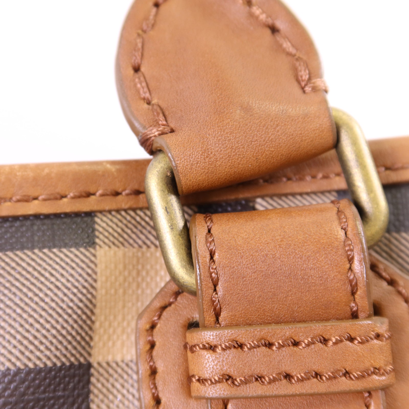BURBERRY PVC Tote Bag金扣肩背袋