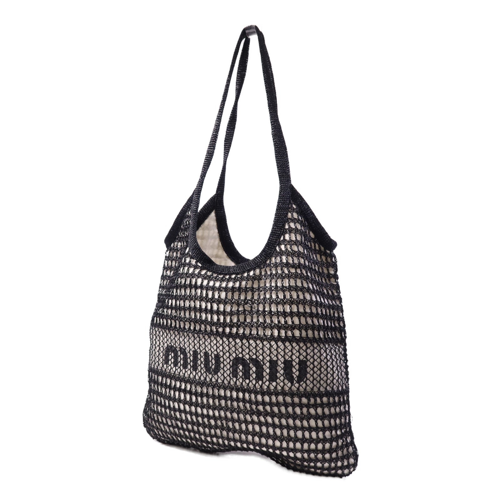Miu Miu 帆布Hand Bag銀扣手挽袋