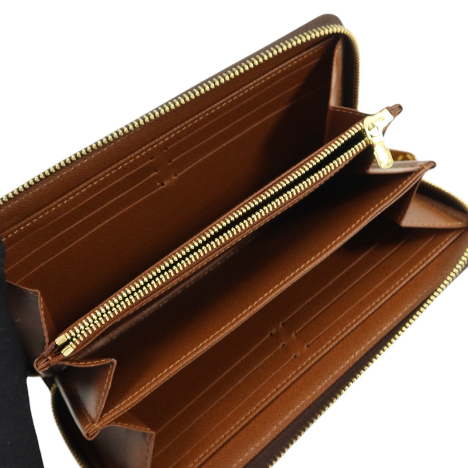 LOUIS VUITTON Monogram Zipper Long Wallet金扣長錢包