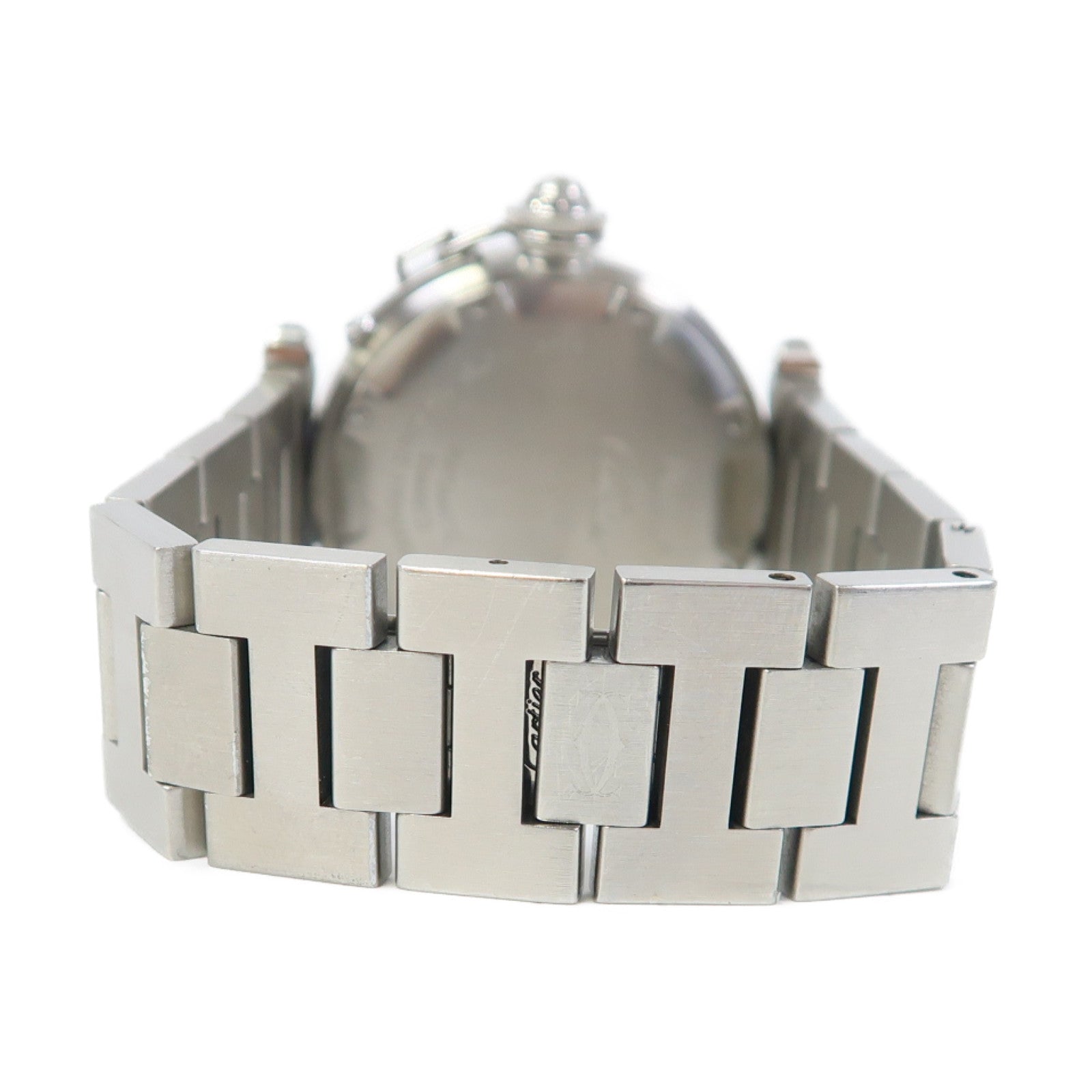 CARTIER 【激減優惠】Pasha C不鏽鋼手錶石英機芯黑色