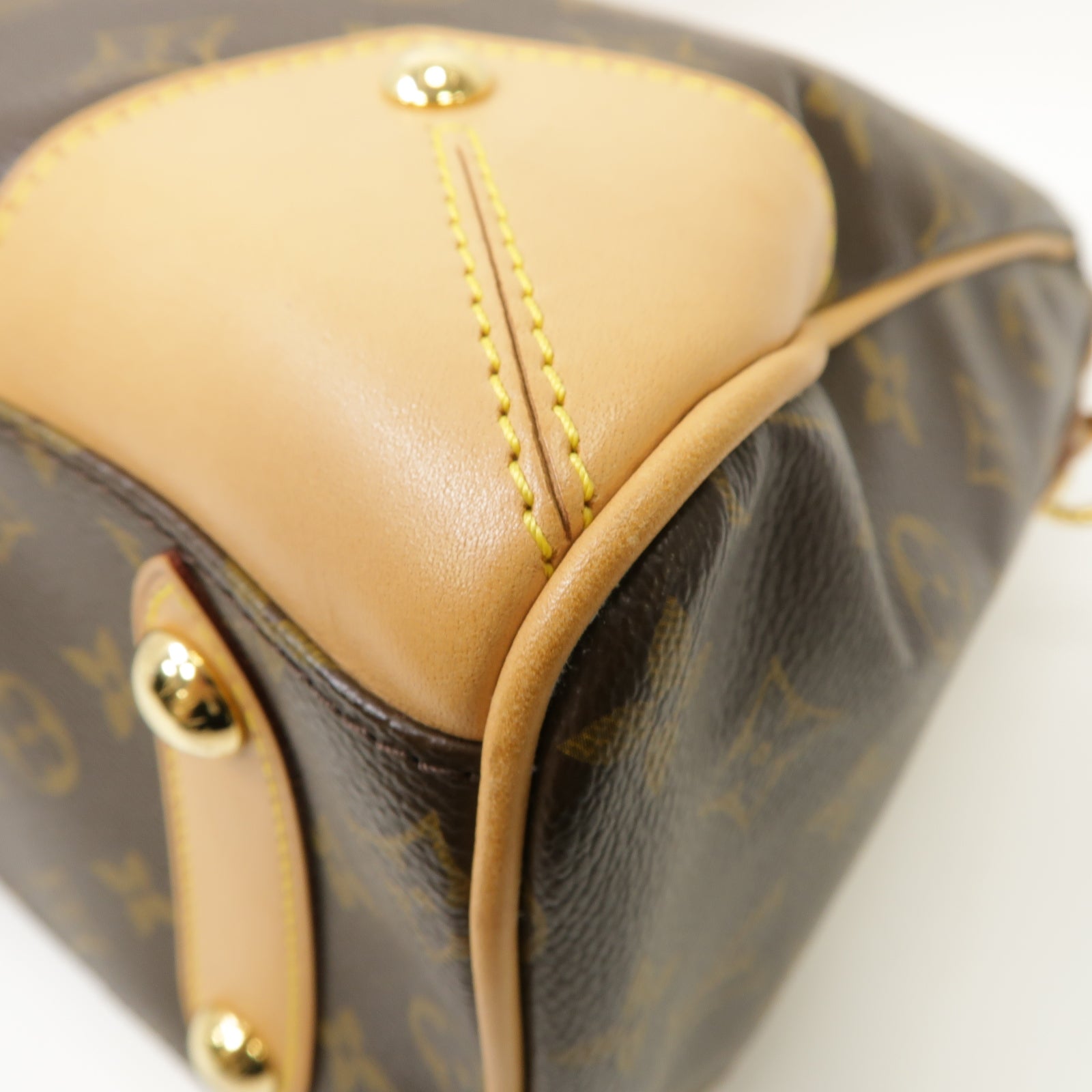 LOUIS VUITTON Monogram Retiro PM金扣手挽肩背兩用袋啡色