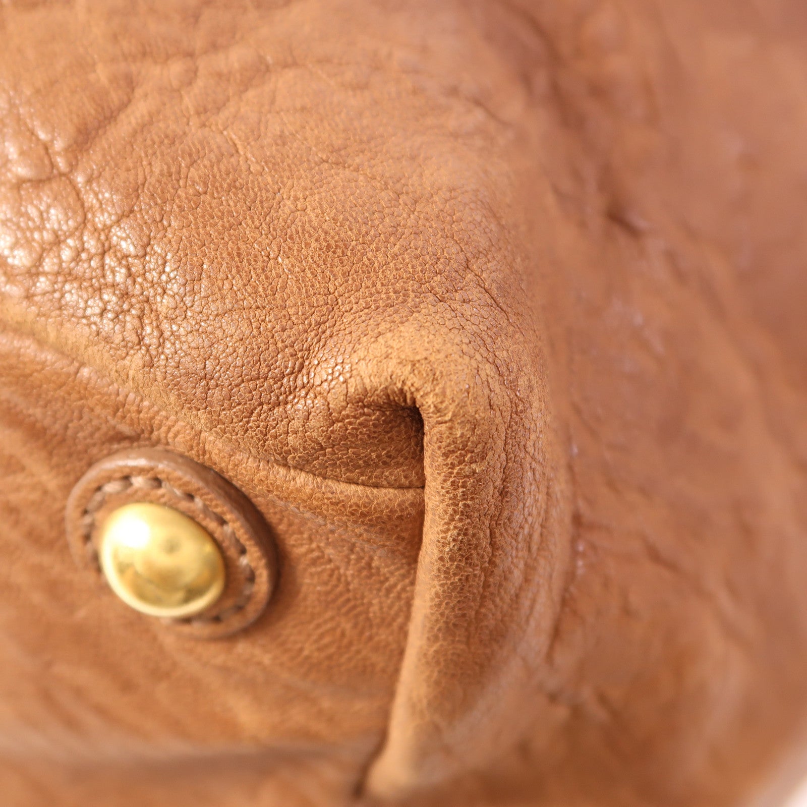 YVES SAINT LAURENT 牛皮皮革Handbag金扣手挽袋