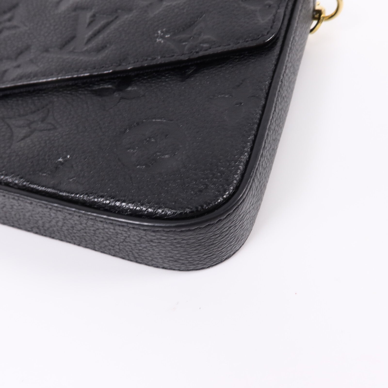LOUIS VUITTON Monogram Empreinte Felicie Pochette鏈帶肩背袋