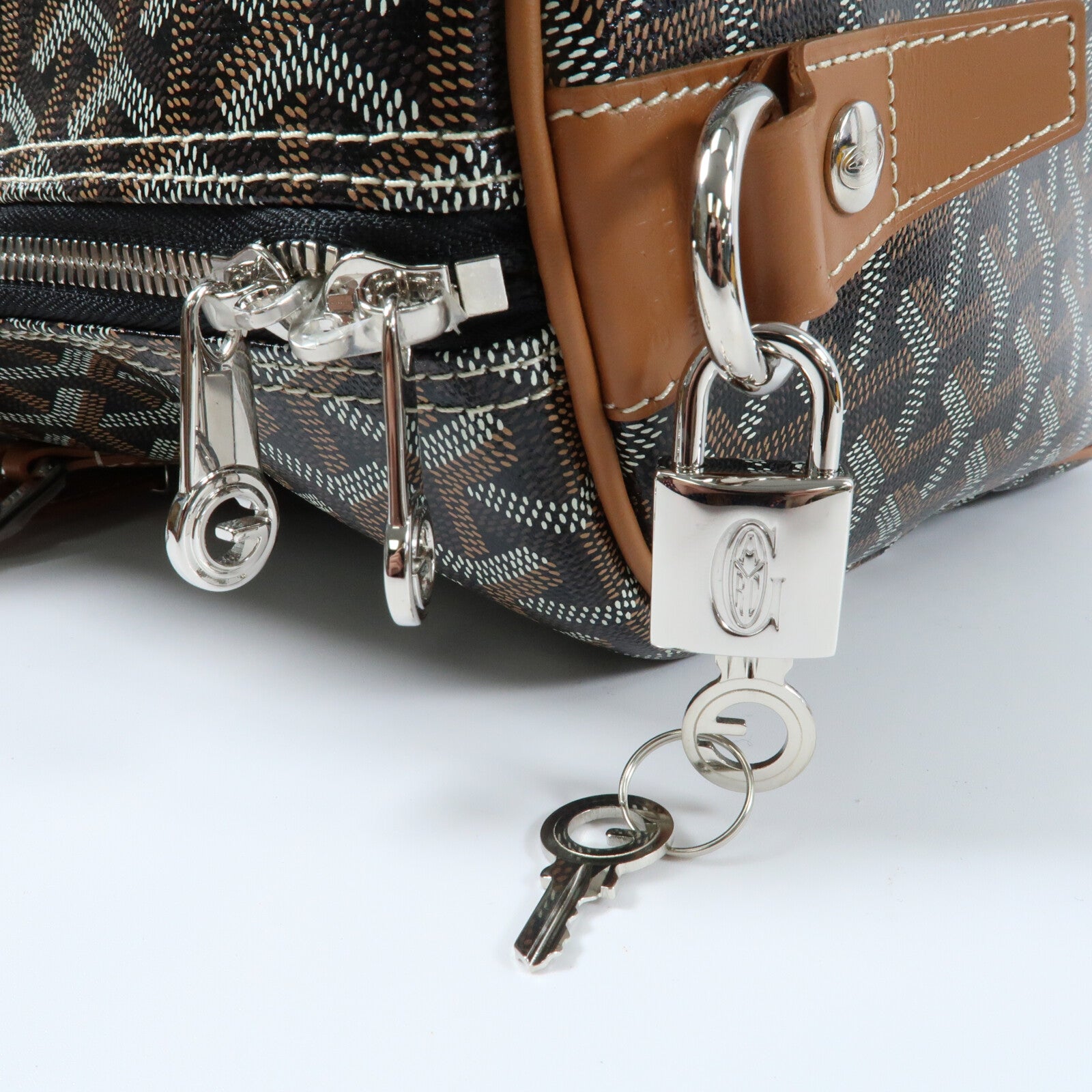 GOYARD 塗層帆布Boston 50 Bag手挽肩背兩用袋